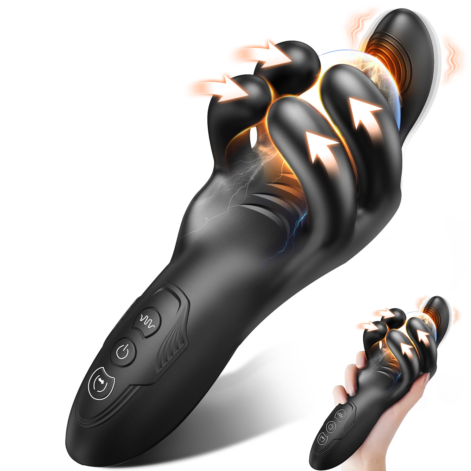 Male Sex Toys for Men Masturbators - baiwatt Tentacle Penis Vibrator Stroker with 10 Clamping & 10 Vibrating Modes for 360° Blowjob Training Wrap, Male Masturbator Mens Adult Sex Toys for Men Couples