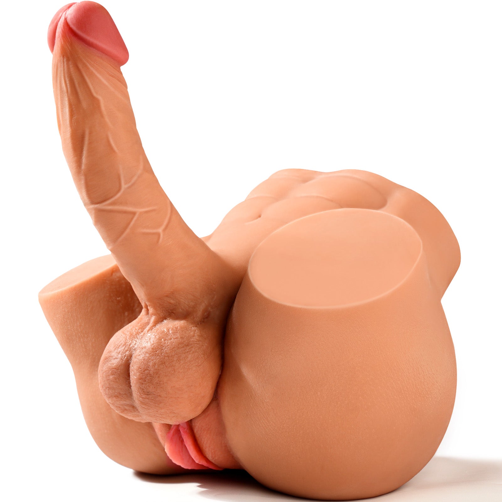 Shemale Sex Doll with 7.2in Realistic Huge Dildo, Unisex Trans Sex Dolls Flexible Cock Gay Sex Toys for Women Elasticity Tight Vagina Anus Masturbator Male Sex Doll Adult Sex Toy for Men Female 8LB