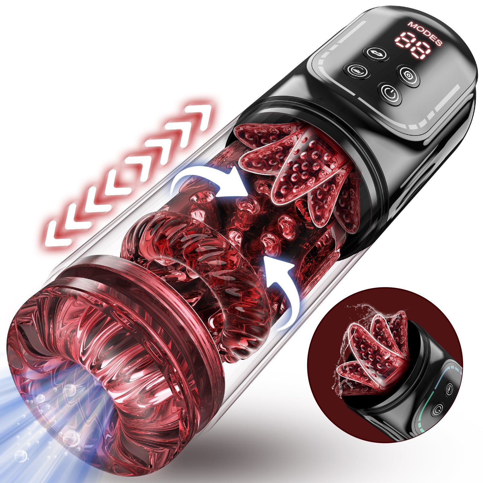 Male Masturbator Adult Toys, Penis Pump Male Sex Toys for Men Pocket Pussy 7 Thrusting Rotating Vibrating Sucking Licking Stroker LCD Sex Machine Games Adult Sex Toy with APP
