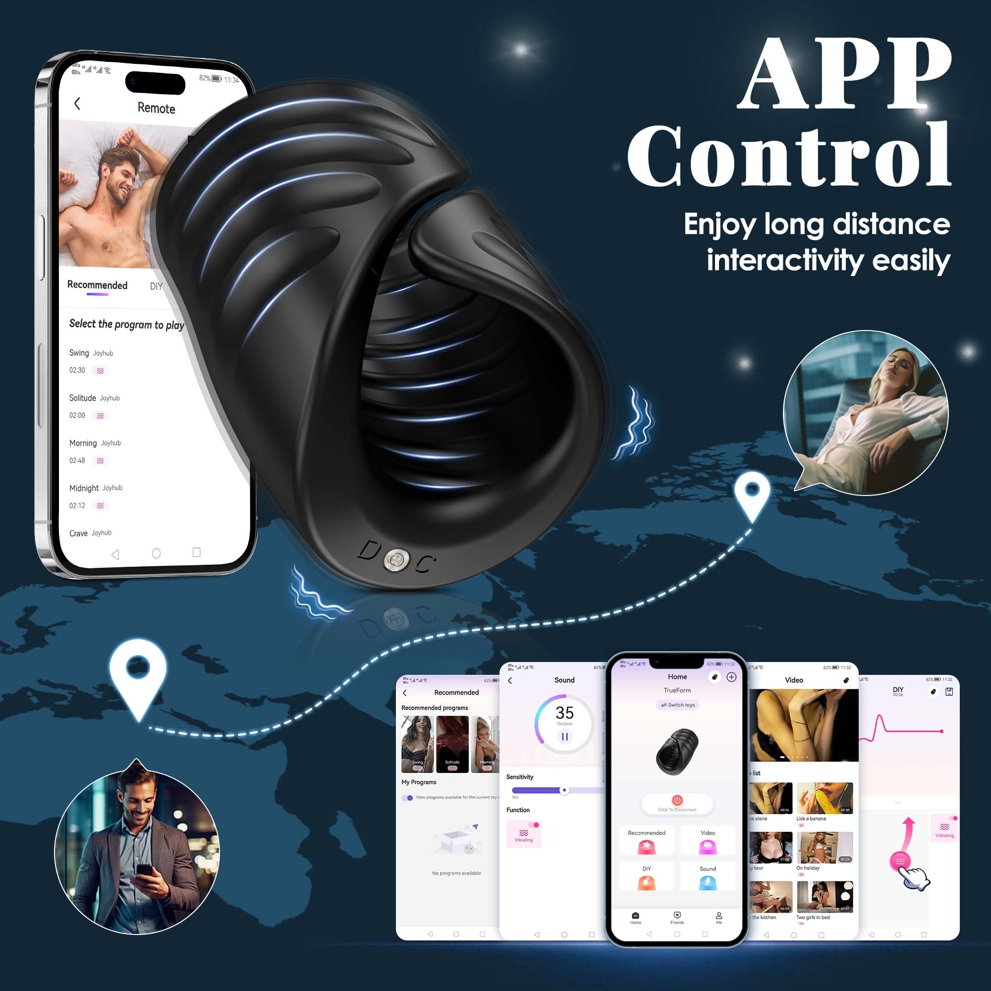 Male Sex Toys for Men - Male Masturbator Penis Training Vibrator with APP Control, Vibrating Sex Toy Strokers Glans Trainer Stimulator, Mens Sex Machine Masturbators Adult Sex Toys & Games Visit the baiwatt Store