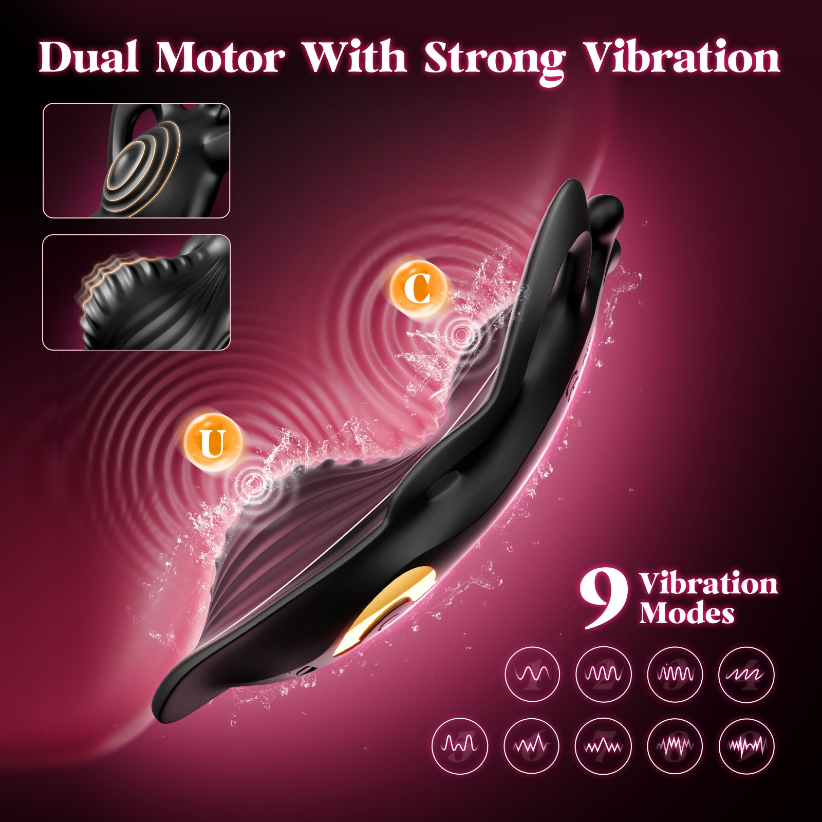 Wearable Vibrator with Remote - BIG SHOCKED Couples Sex Toys for Female Mini Panty Remote Control Vibrators Adult Toys Women Sex Toy for Clitoral Vibrators with Dual 9 Vibrating Modes Business