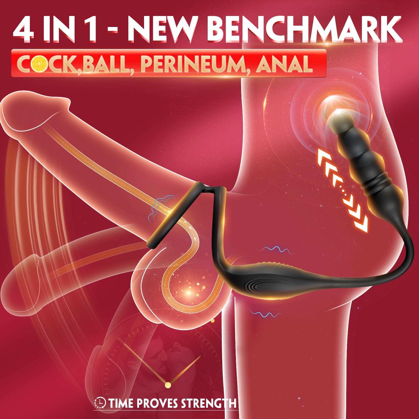 Male Sex Toys for Men - Thrusting Prostate Massager Adult Toys Anal Toys Vibrating Butt Plug with App Remote Control 10 Vibrating Modes, Prostate Vibrator Anal Plug Men Sex Toy for Couple
