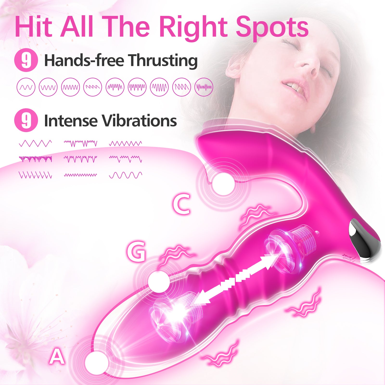 BEISAR Thrusting Prostate Massager Male Sex Toys for Men - 3IN1 Prostate Toy with 9 Thrusting Anal Toys & 9 Clit/P Spot Modes, Use for Men Anal Plug Prostate Vibrator, Female Wearable Vibrator