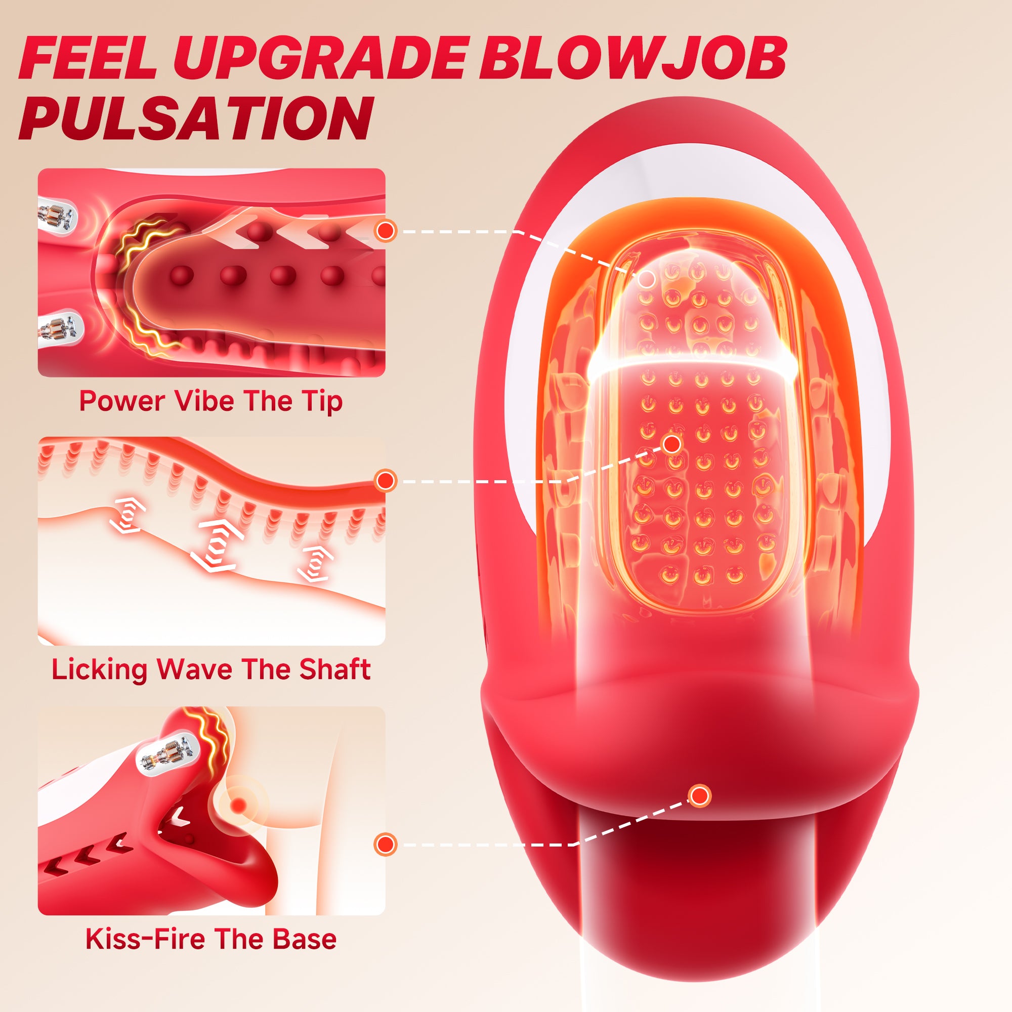 Male Maturbator Sex Toys For Men – baiwatt Waving Motion Male Sex Toy with Hollow Out Design, 10 Waving & Vibrating In 3 Motors for 360° Blowjob Stroker Vibrator, App Control Adult Sex Toy for Gay Men