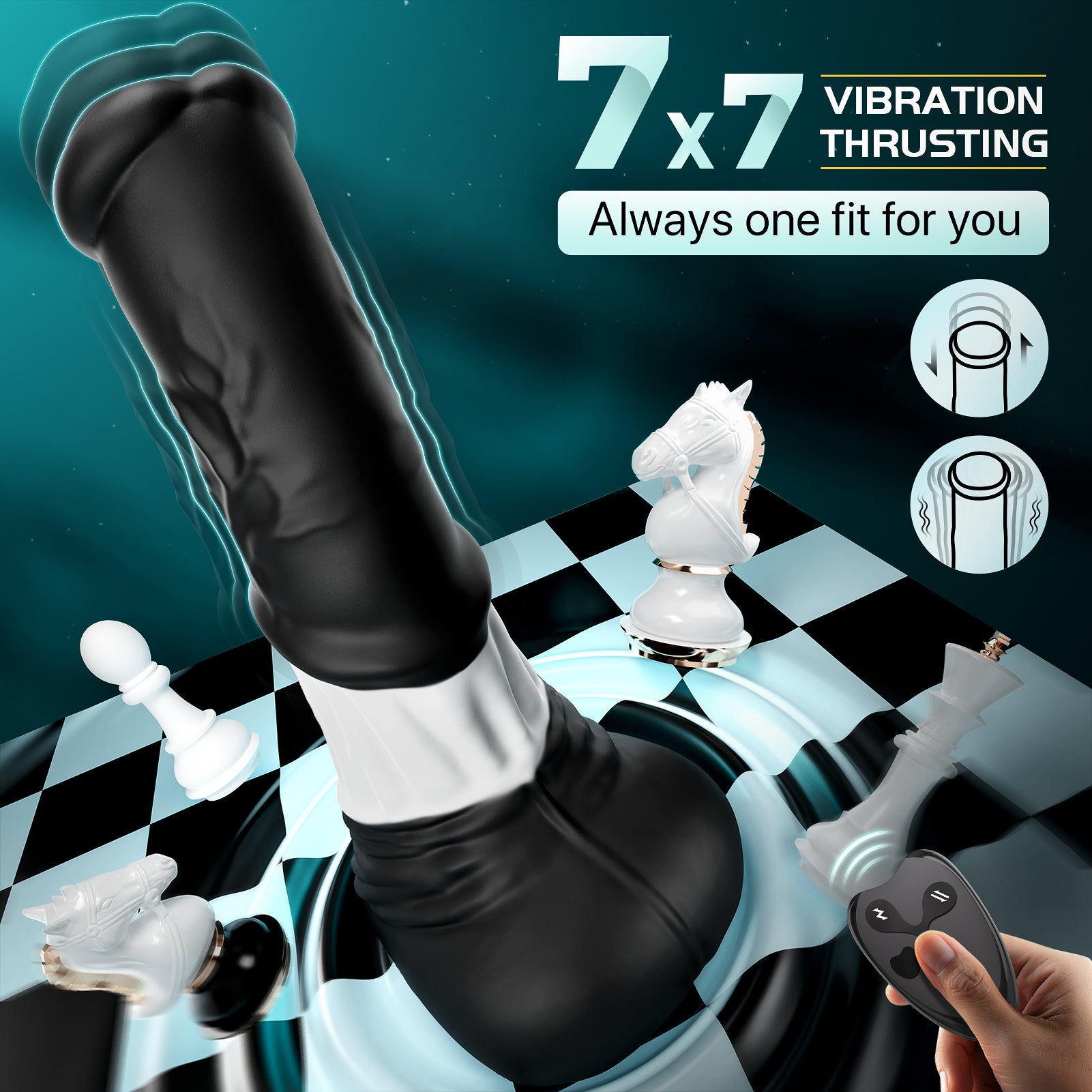 Thrusting Horse G-spot Dildo Vibrator - FYSHAVO 11.8" 4IN1 Monster Big Dildo with Thrust & Vibrations, Fantasy Long Dildo App & Remote Control, Suction Cup U & Anal Dildos Adult Sex Toys & Games