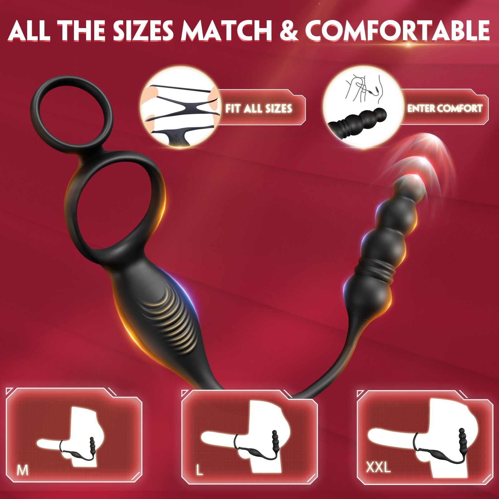 Male Sex Toys for Men - Thrusting Prostate Massager Adult Toys Anal Toys Vibrating Butt Plug with App Remote Control 10 Vibrating Modes, Prostate Vibrator Anal Plug Men Sex Toy for Couple