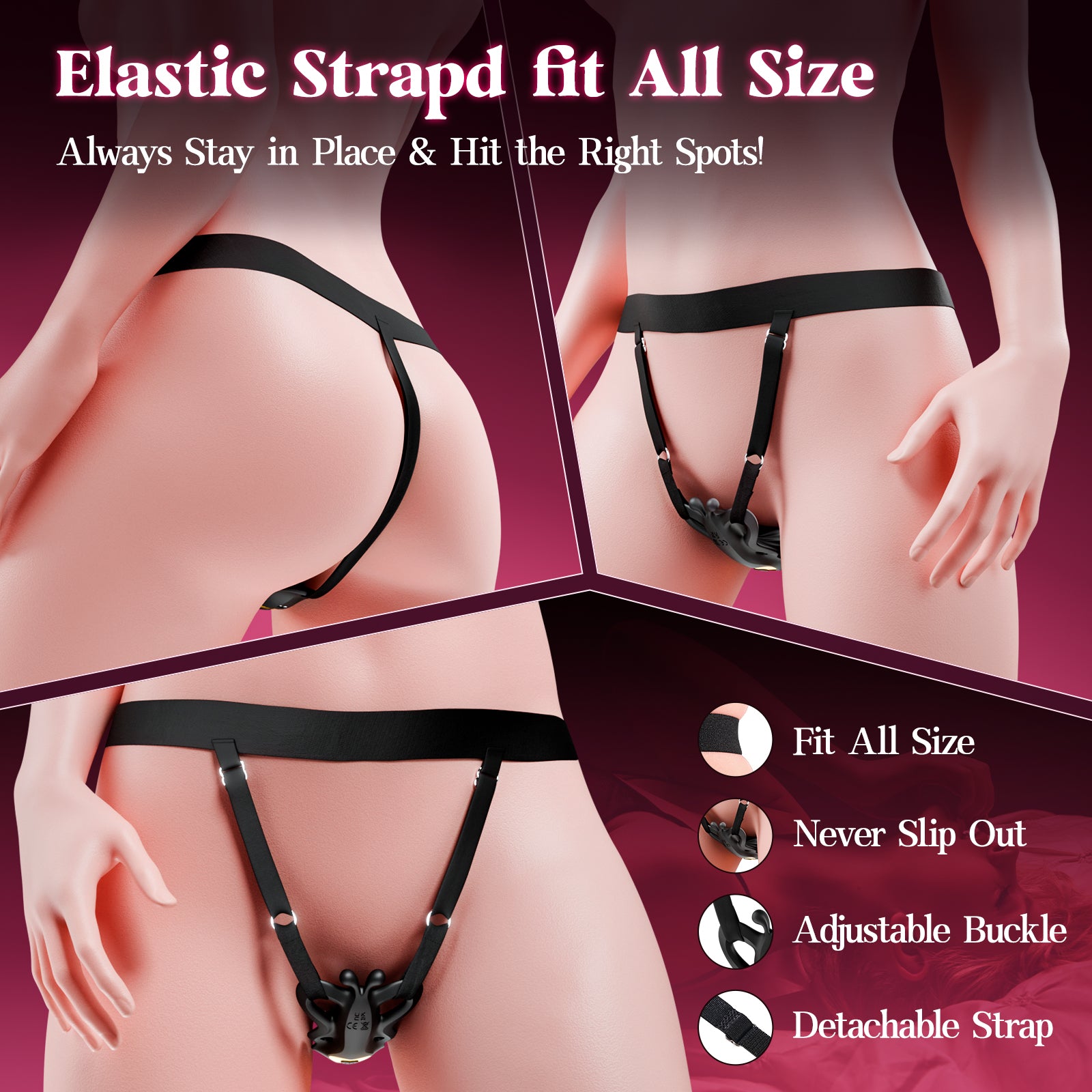 Wearable Vibrator with Remote - BIG SHOCKED Couples Sex Toys for Female Mini Panty Remote Control Vibrators Adult Toys Women Sex Toy for Clitoral Vibrators with Dual 9 Vibrating Modes Business