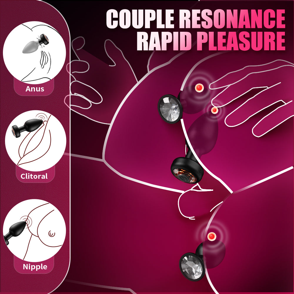 Anal Plug Vibrating Butt Plug, Adult Sex Toys 3PCS Silicone Anal Plugs, Anal Sex Toys with Remote Control 10 Vibrating Vibrator for Men Women, Anal Toys Adult Sex Toy & Games Prostate Massager