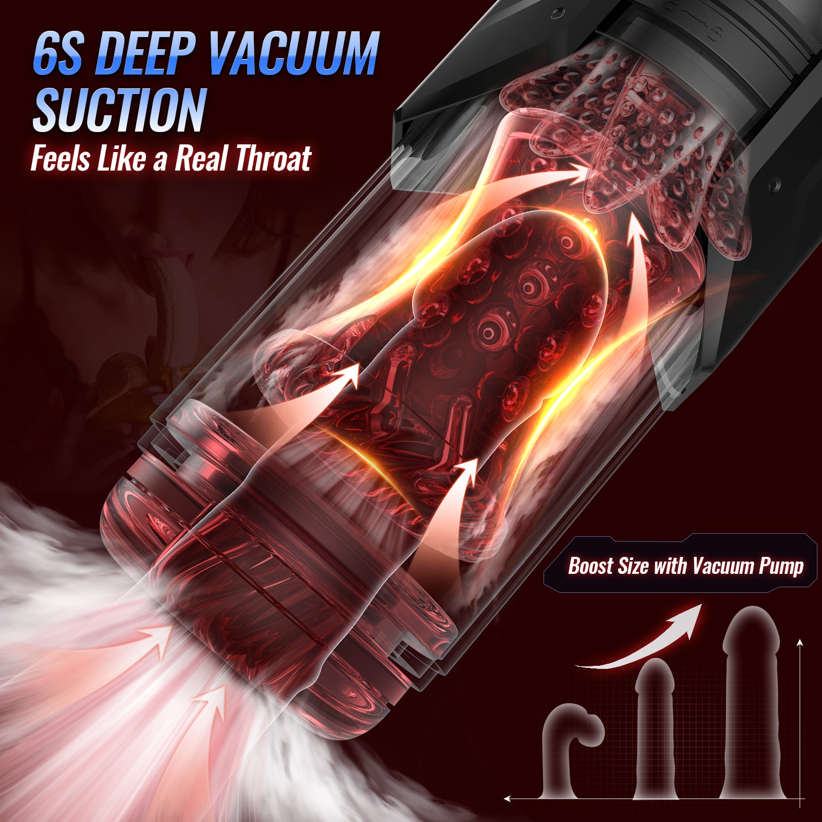 Sex Toys for Men Penis Pump - EINSEO Full Waterproof Male Masturbator Stroker with 7 Sucking Thrusting Rotating & 7 Licking Vibrating Adult Toys, Pocket Pussy Mens Sex Toy Blowjob Sex Machine