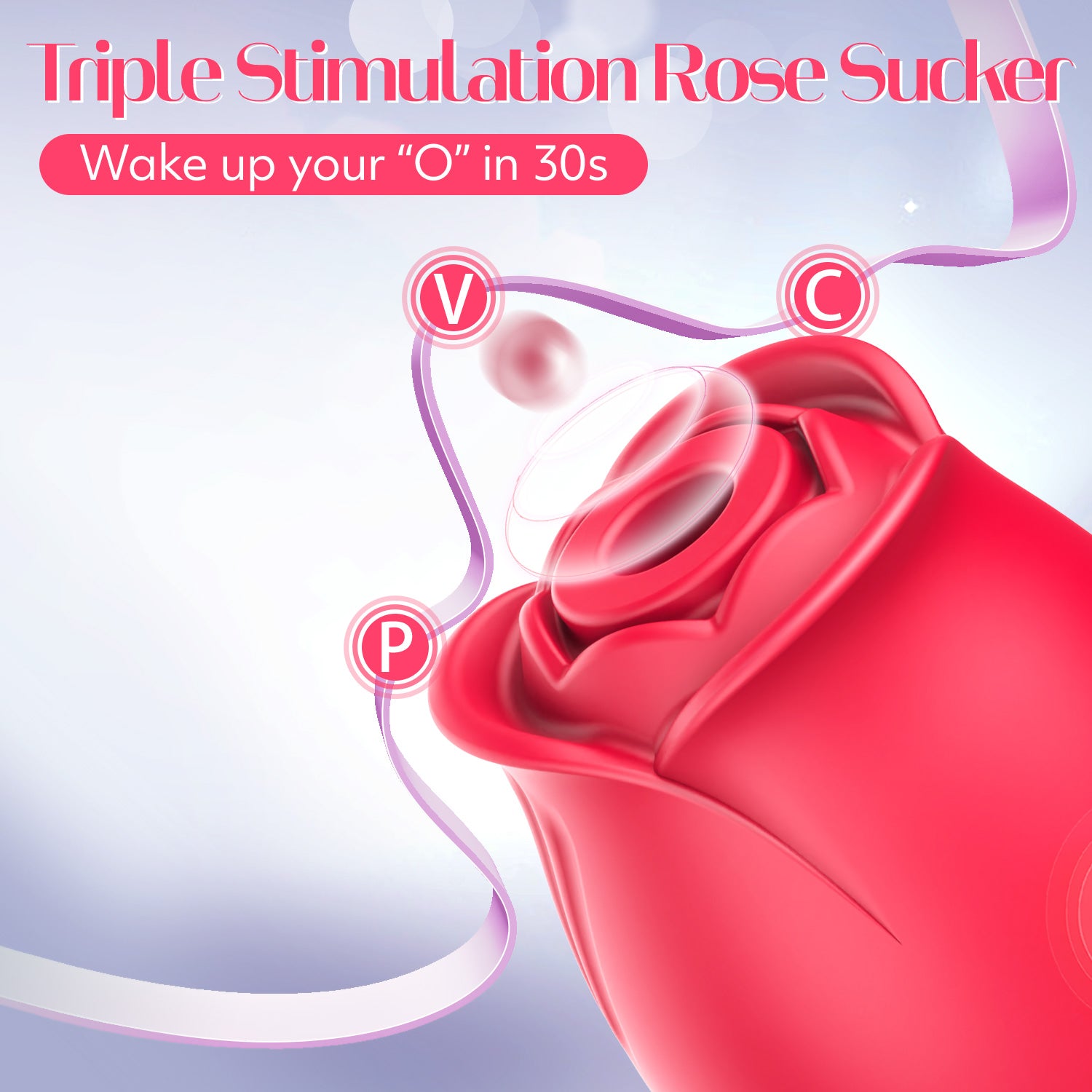 Rose Sex Toy Adult Toys - APP Control Vibrator Sex Toys Adult Toy with 9 Sucking & 9 Vibrating Modes for Women Sex Toys, Rose Sucker G Spot Vibrators Sex Games Stimulator for Woman Couples