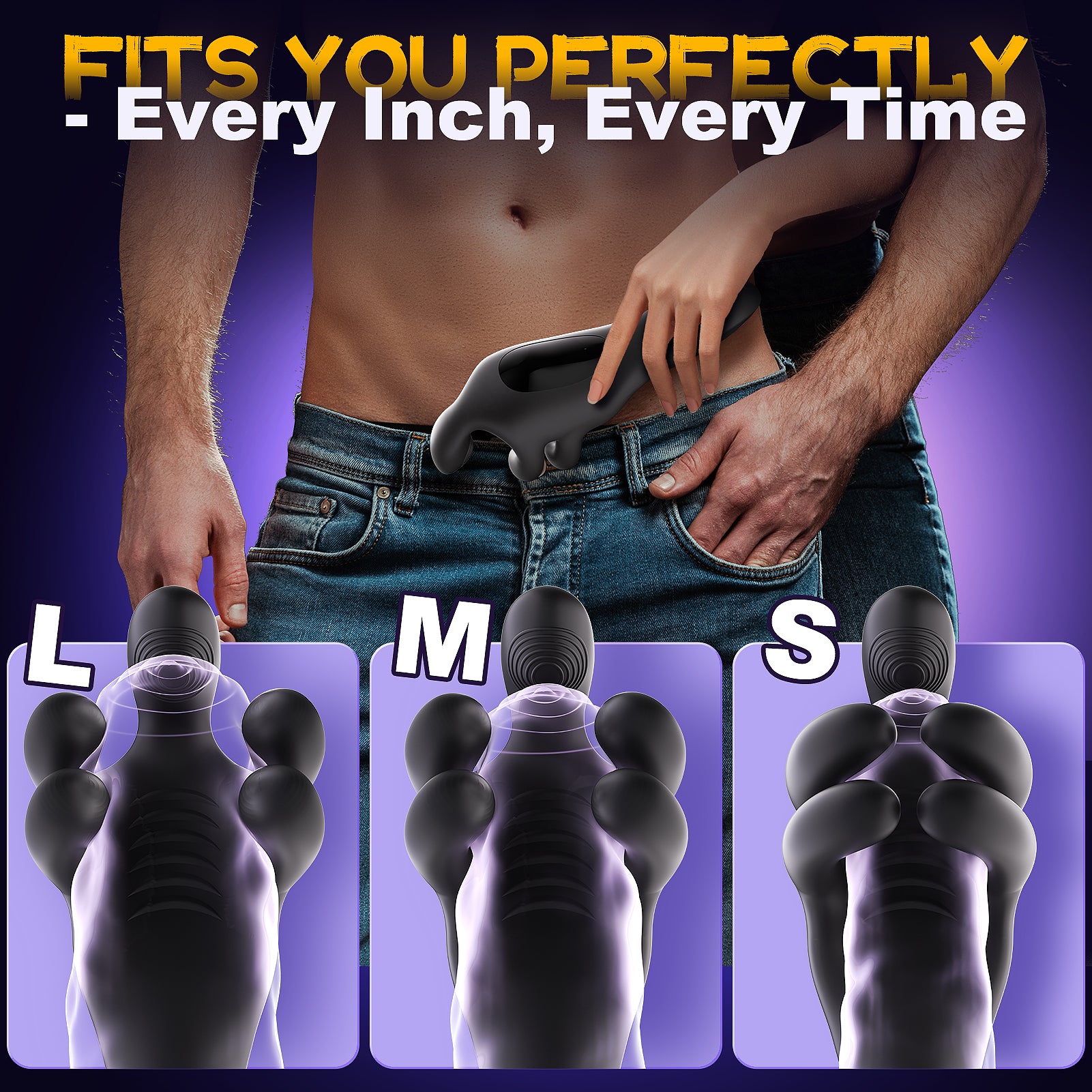 Male Sex Toys for Men Masturbators - baiwatt Tentacle Penis Vibrator Stroker with 10 Clamping & 10 Vibrating Modes for 360° Blowjob Training Wrap, Male Masturbator Mens Adult Sex Toys for Men Couples
