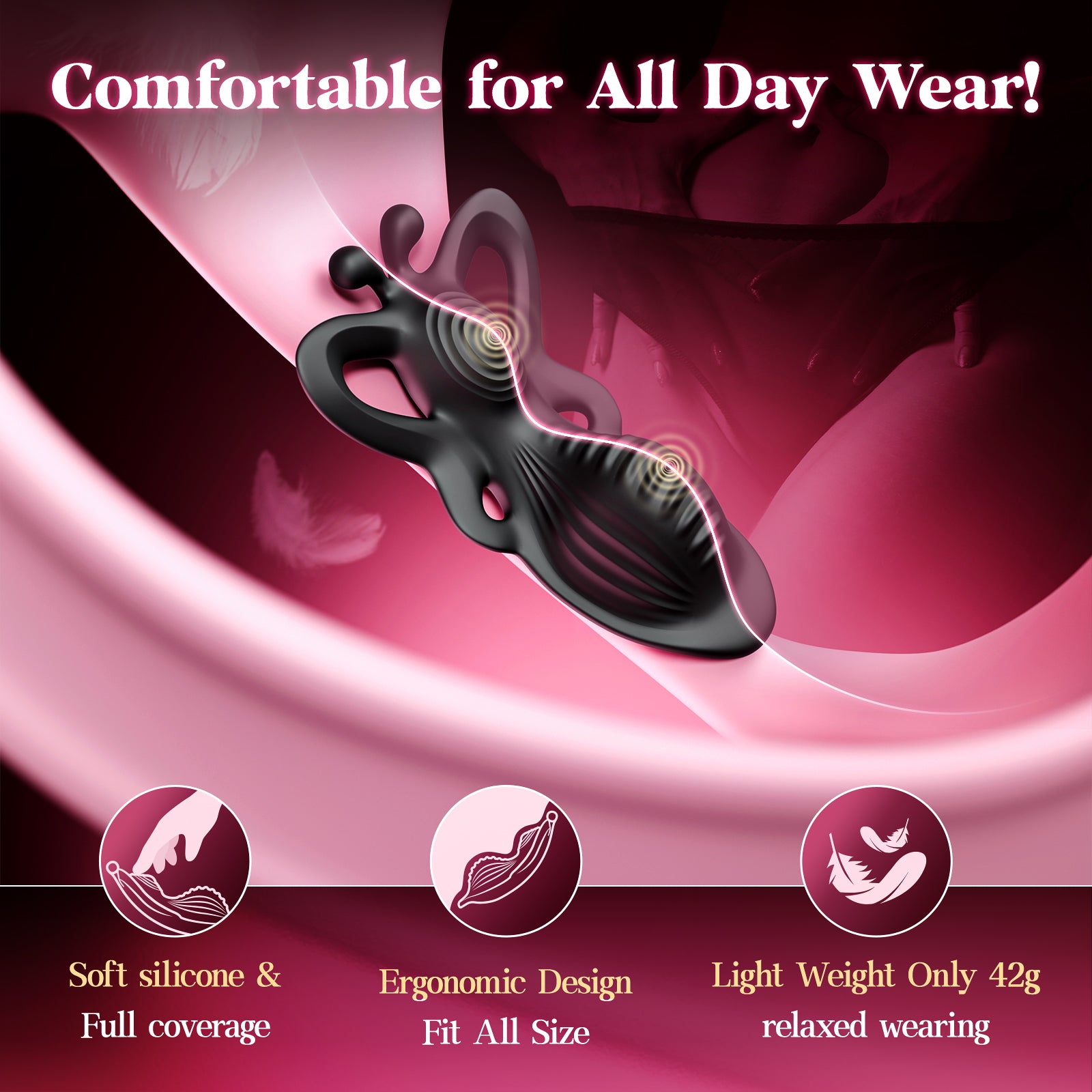 Wearable Vibrator with Remote - BIG SHOCKED Couples Sex Toys for Female Mini Panty Remote Control Vibrators Adult Toys Women Sex Toy for Clitoral Vibrators with Dual 9 Vibrating Modes Business