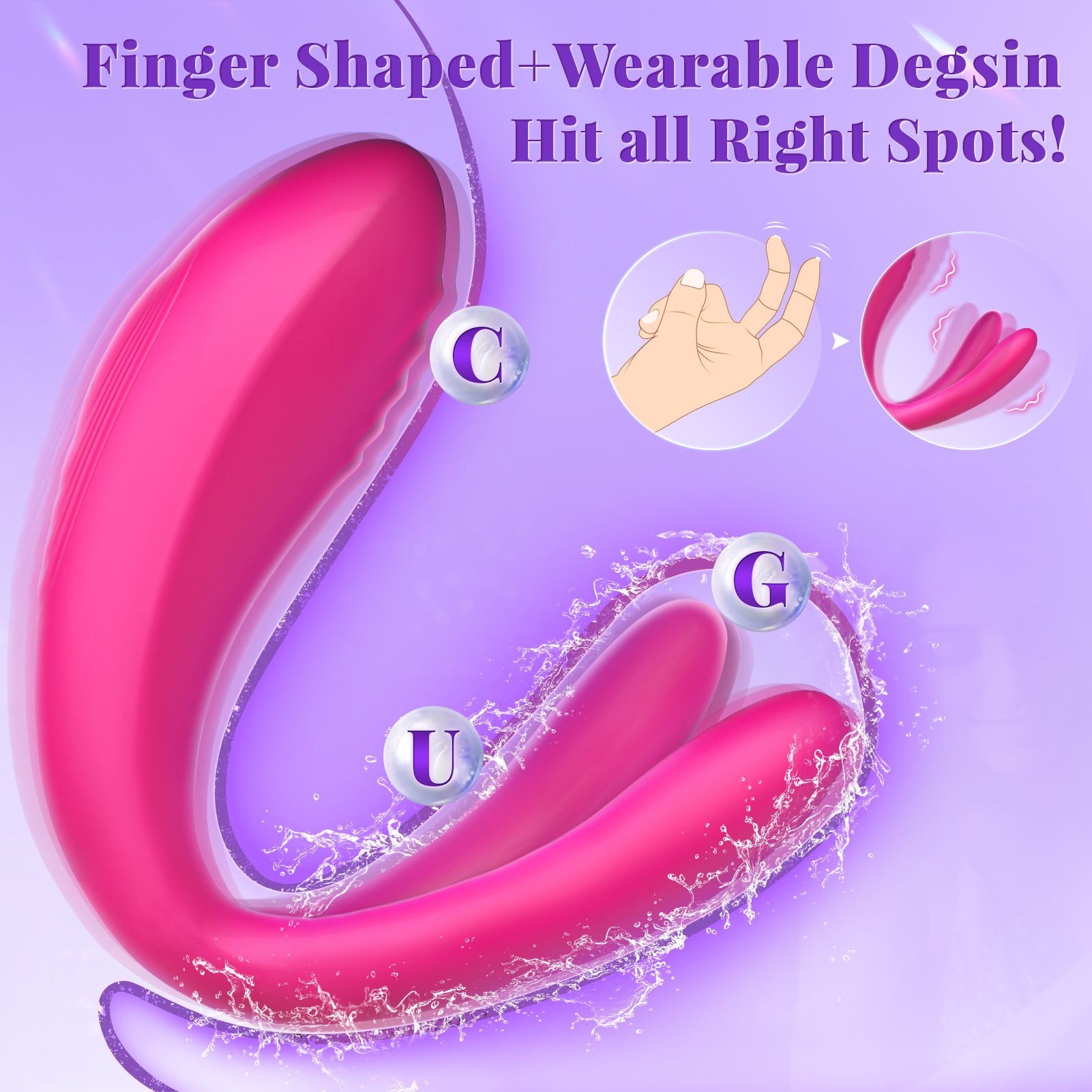 Wearable Remote Control Vibrator - BIG SHOCKED Adult Sex Toys for Women Couples Female Sex Toy G Spot Vibrater Clitoral Penis Vibrators with 10 Powerful Vibrating Dildo Sexual Pleasure Tools for Women