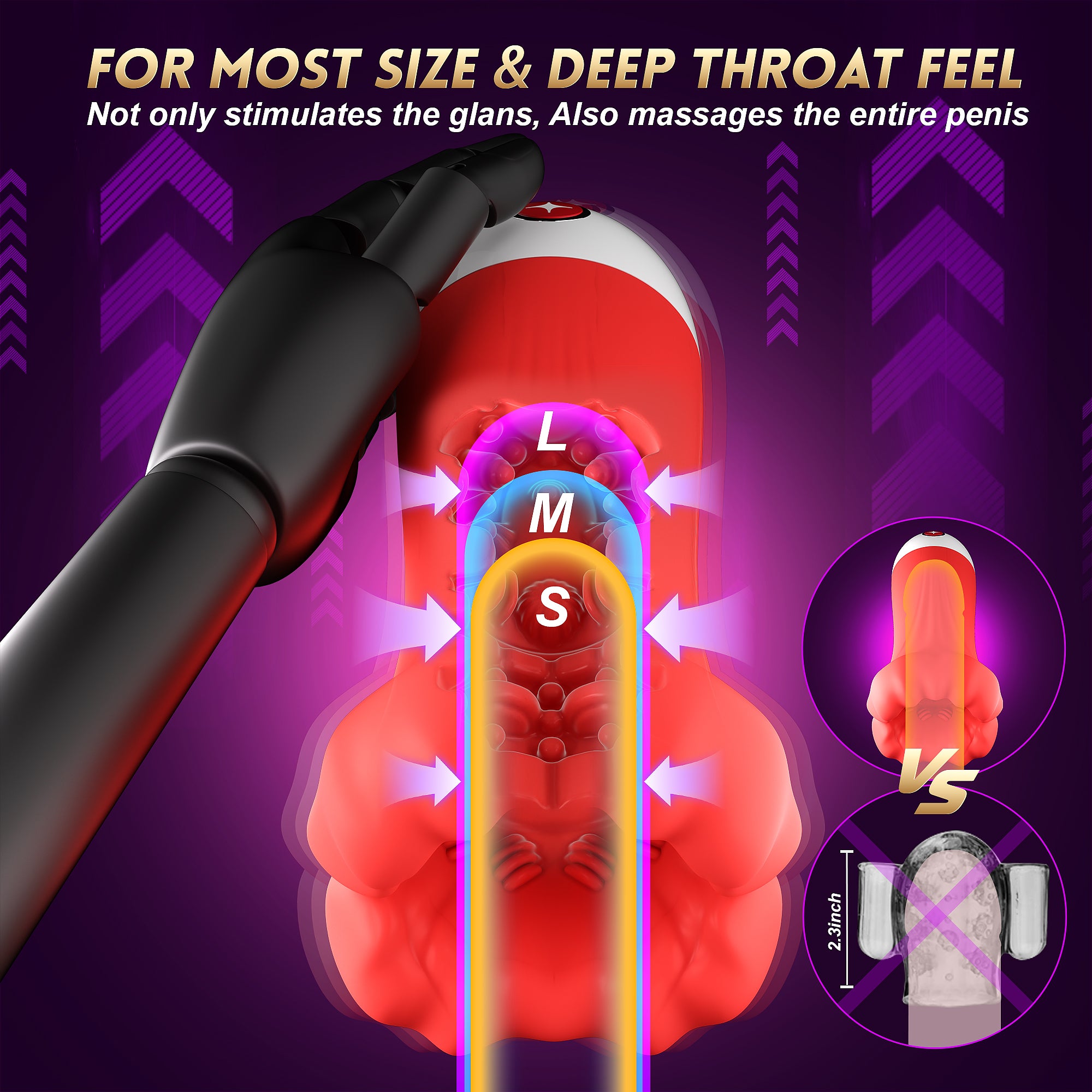 Male Masturbator Sex Toys for Men - 4IN1 Penis Vibrator Pocket Pussy Pump with 9 Training Stroker Modes & App Remote Control & 4.98’’ Deep Blowjob, Male Adult Sex Toy for Gay Men Women Couple
