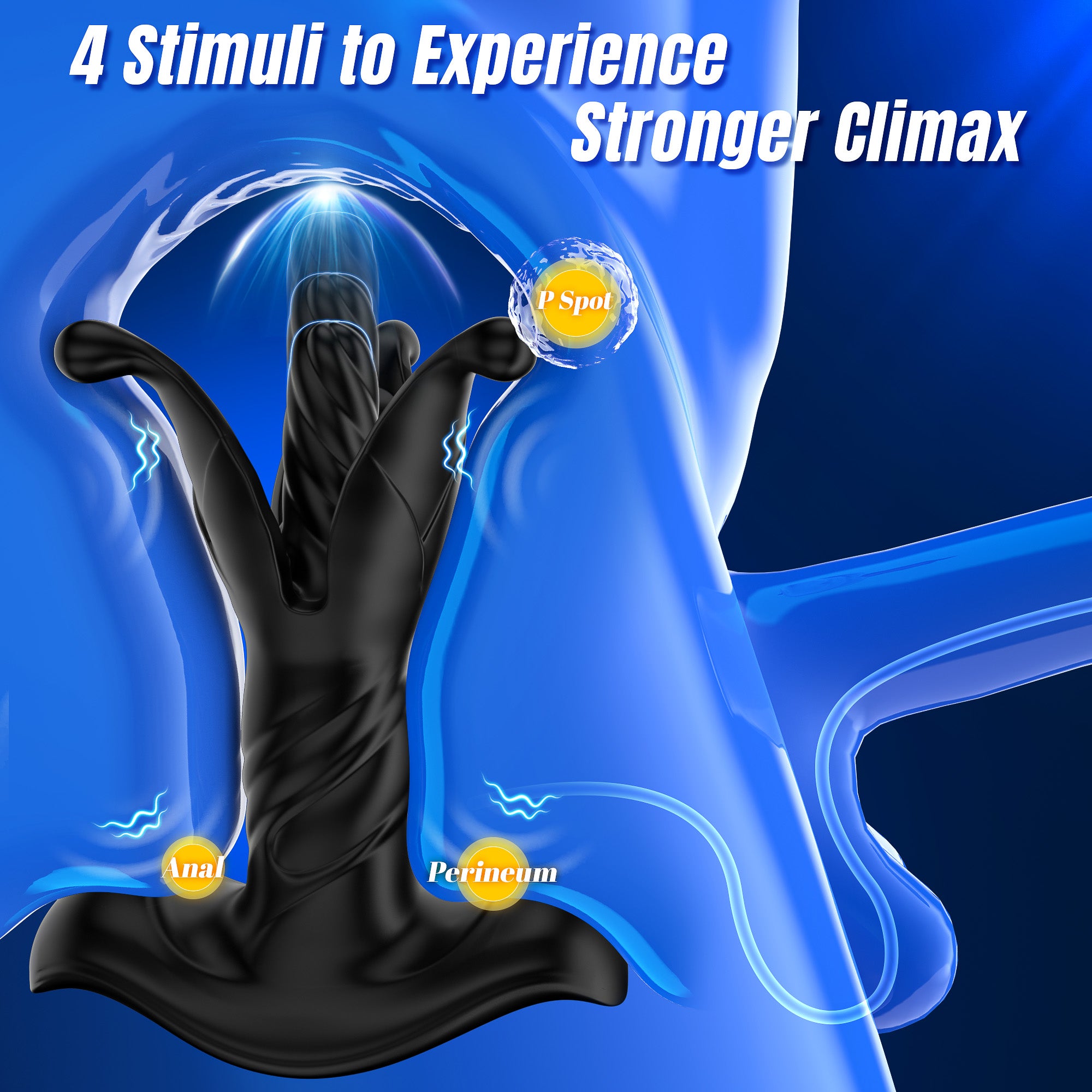 Prostate Massager Anal Toys, BEISAR Male Sex Toys for Men Sex Toy Anal Plug Adult Toys Anal with 9 Tension Shock Flapping Thrusting Vibrating Butt Plug Male Vibrator Dildo for men Remote Control Crops