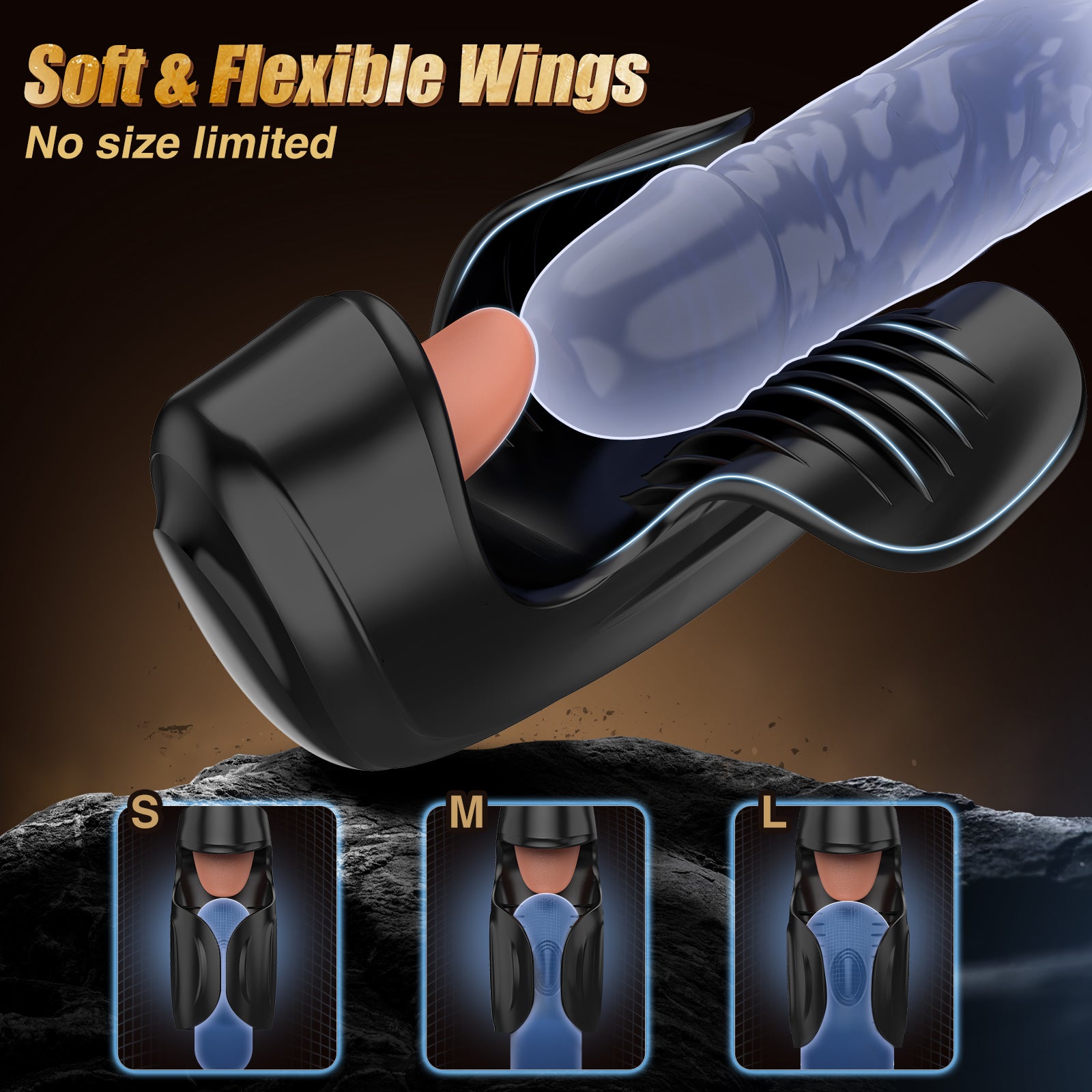 Male Sex Toys for Men - baiwatt Male Masturbator Penis Training Vibrator, 10 Clamping & Vibrating & Tongue-Licking Adult Sex Toys, Intense Stroker Trainer for Increase Endurance & Ultimate Pleasure