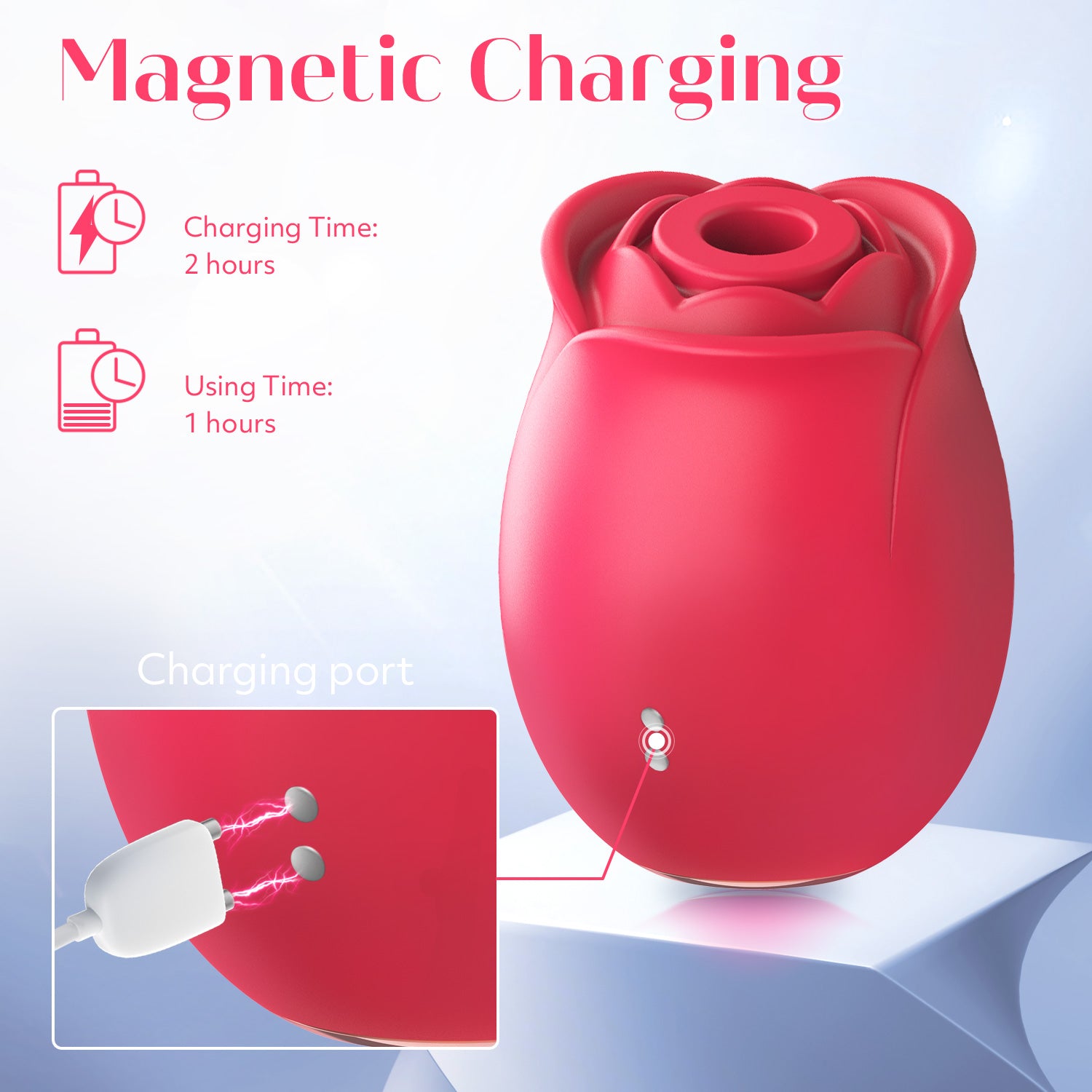 Rose Sex Toy Adult Toys - APP Control Vibrator Sex Toys Adult Toy with 9 Sucking & 9 Vibrating Modes for Women Sex Toys, Rose Sucker G Spot Vibrators Sex Games Stimulator for Woman Couples