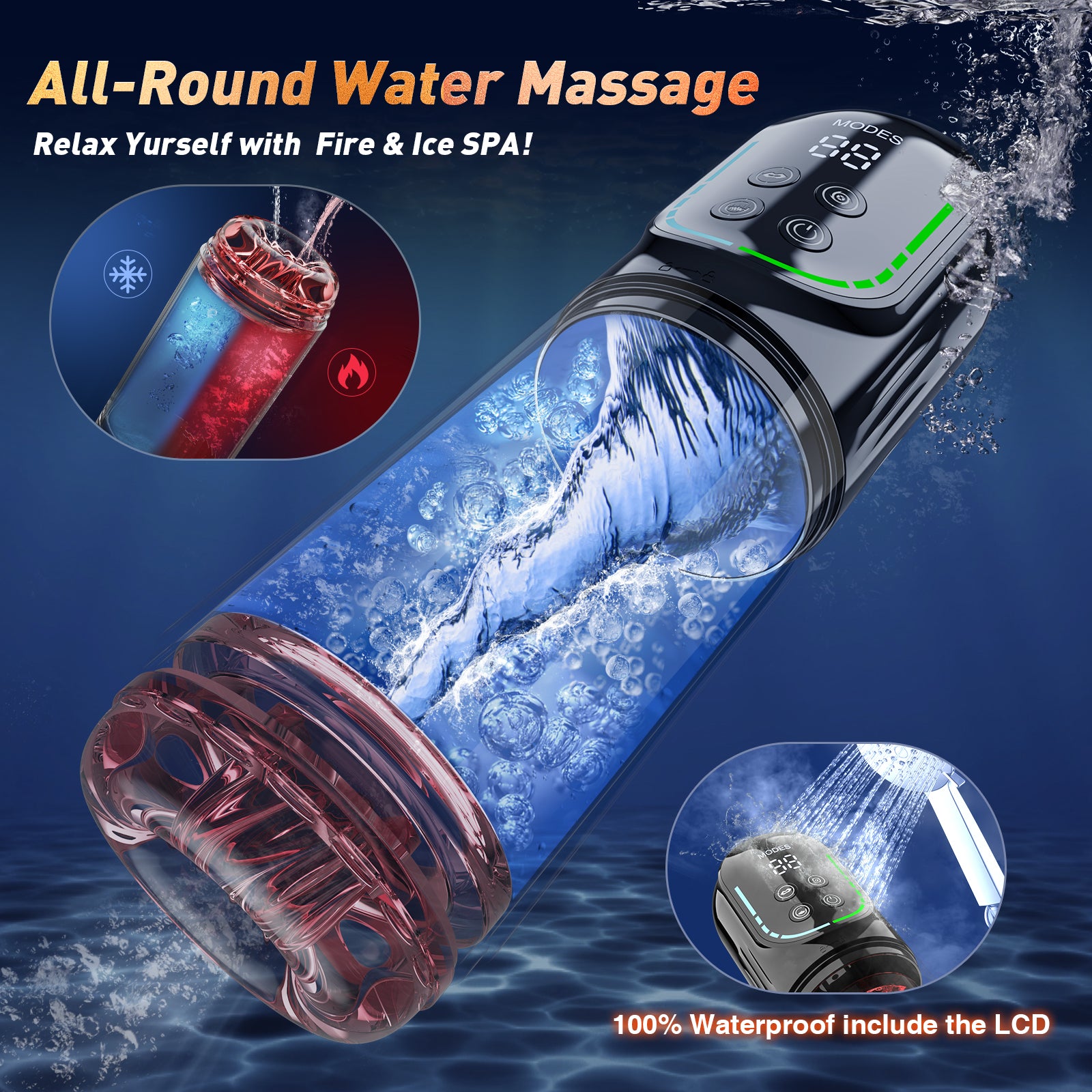 Male Masturbator Adult Toys, Penis Pump Male Sex Toys for Men Pocket Pussy 7 Thrusting Rotating Vibrating Sucking Licking Stroker LCD Sex Machine Games Adult Sex Toy with APP