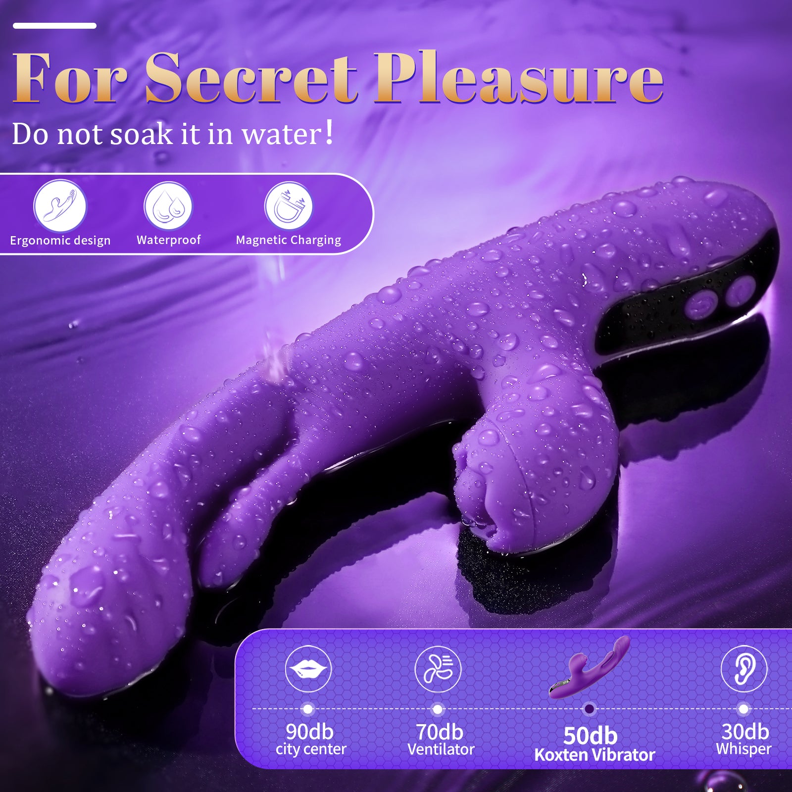 Flapping Vibrator G Spot Vibrator - 3 in 1 Rabbit Vibrator Women Sex Toys with 5 Flapping, Tapping & Vibrating Modes, Thrusting Female Vibrator Sex Toy LCD Display Adult Toys for Couples