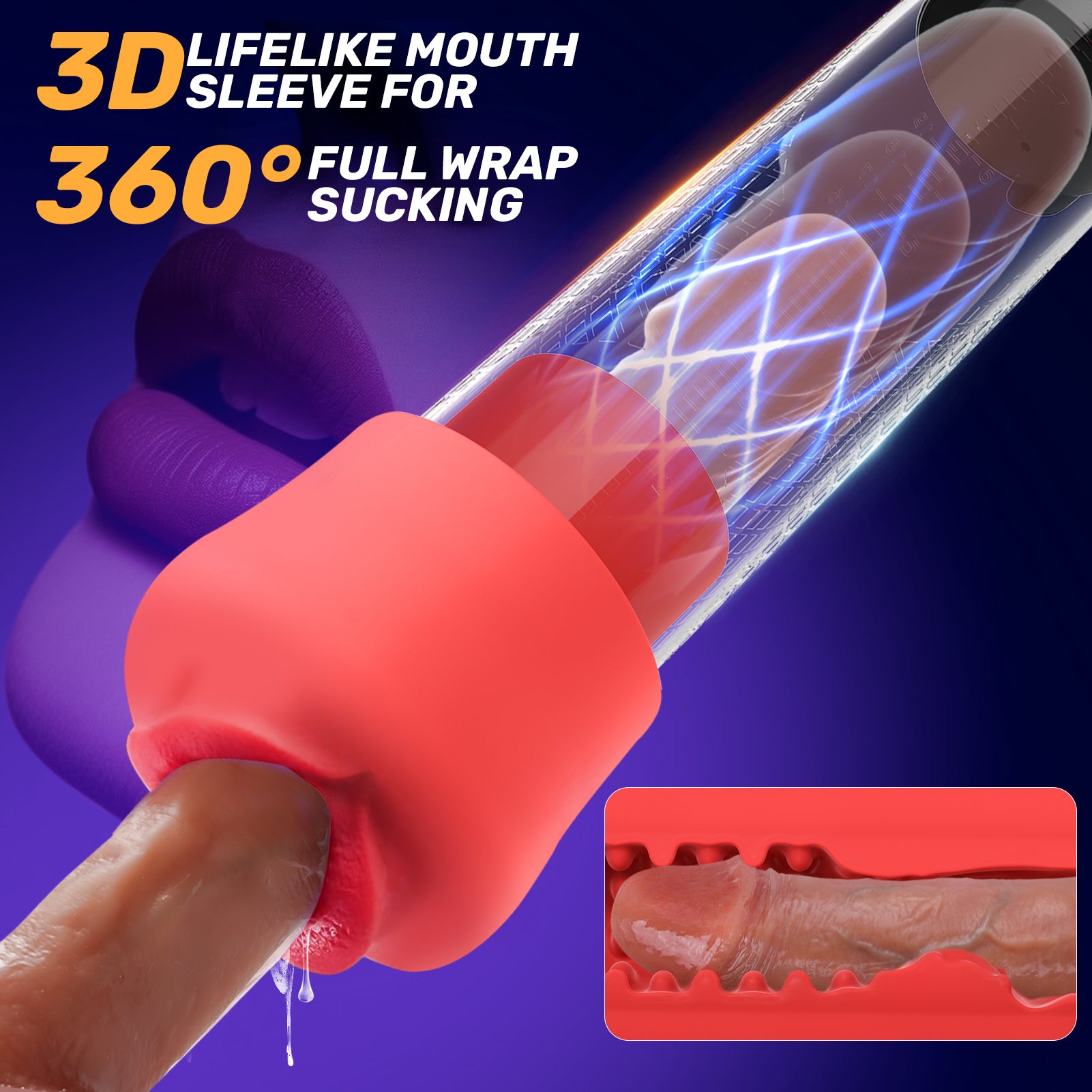 Sex Toys for Men Penis Pumps - Male Masturbator with Automatic Electric Sucking Enlargement- Vibration & Suction Pocket Pussy Stroker with Rose Inner Sleeve,Cafatop Penis Extender Oral Sex Toys
