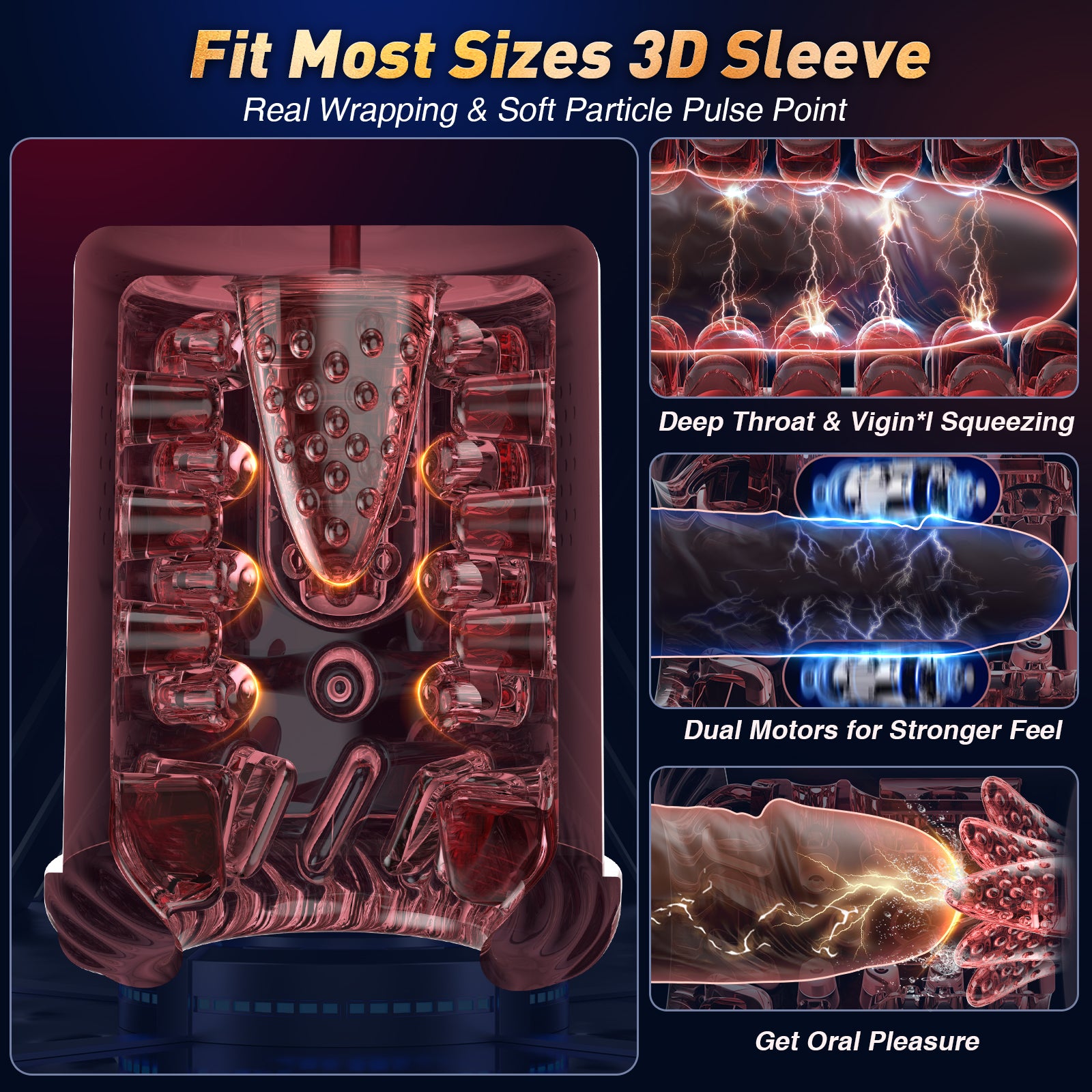 Male Masturbator Adult Toys, Penis Pump Male Sex Toys for Men Pocket Pussy 7 Thrusting Rotating Vibrating Sucking Licking Stroker LCD Sex Machine Games Adult Sex Toy with APP
