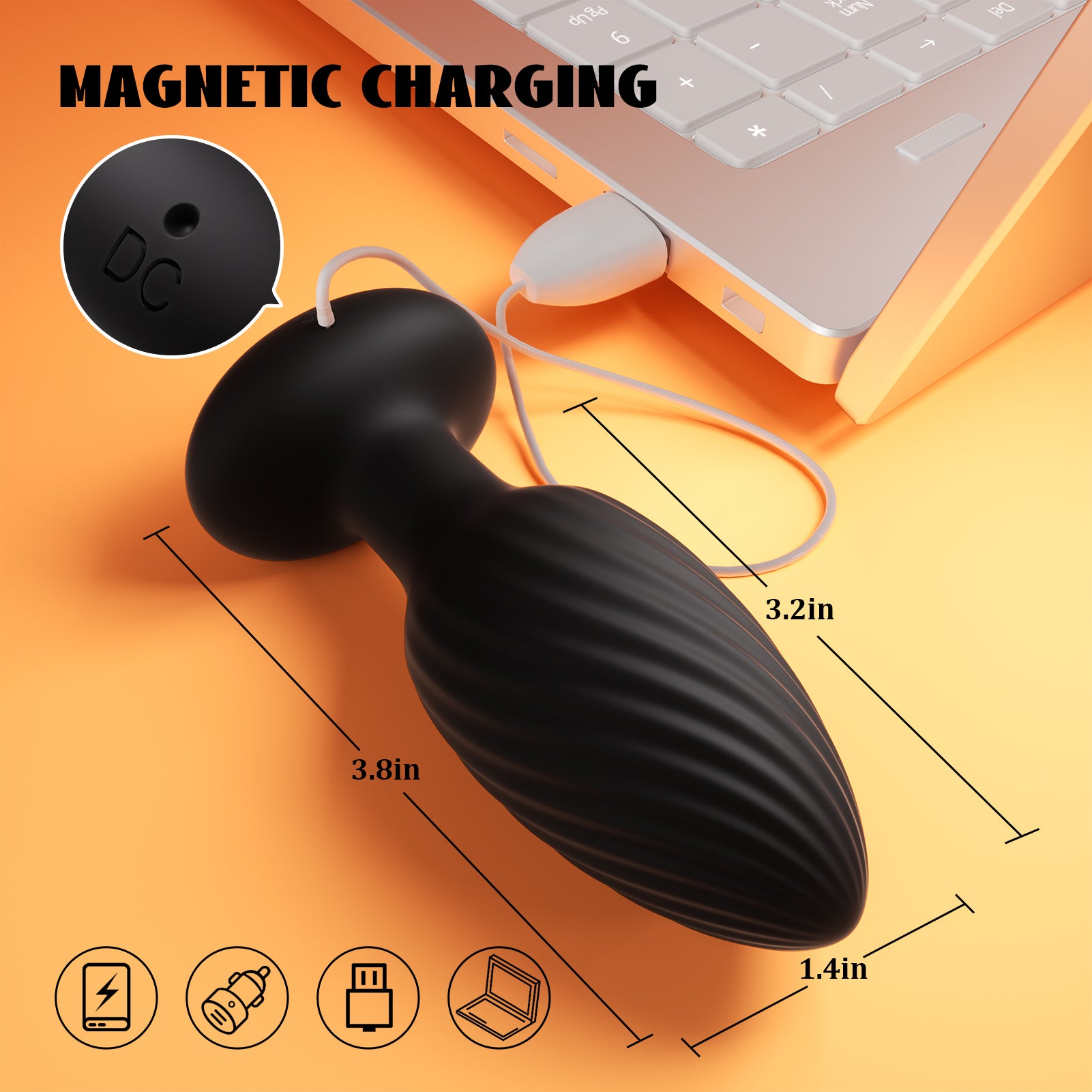 360° Rotation Adult Sex Toys for Men Prostate Massager - Swirl Surround Stimulate Prostate Point APP Remote Control, Adult Toys Anal Plug Vibrating Butt Plug with 9 Vibrating, Anal Toys Vibrator Mens