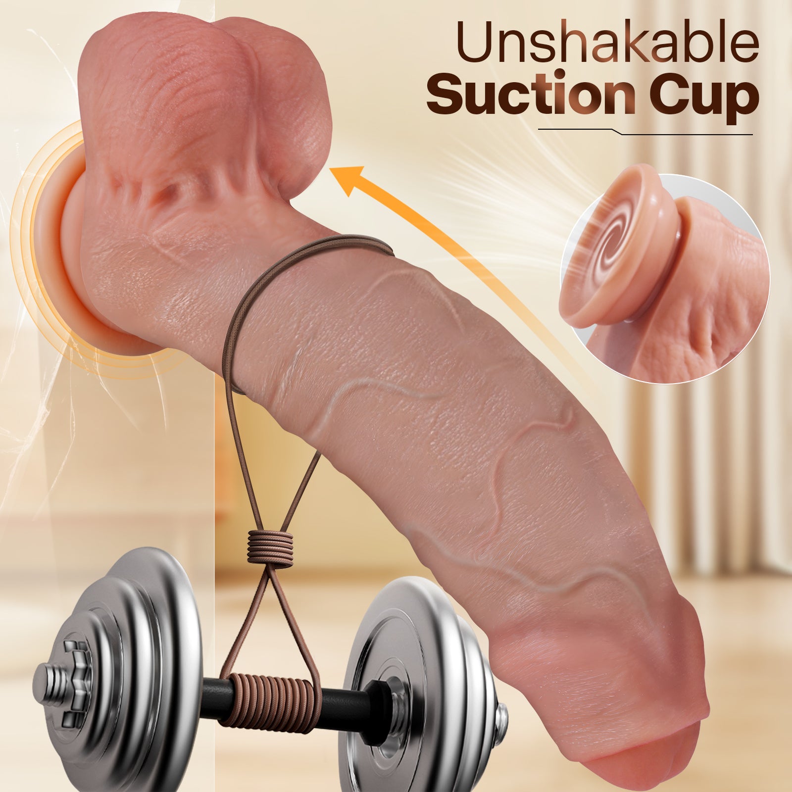 11'' Realistic Uncut Foreskin Big Dildo – FYSHAVO Huge Thick Dildo with Strong Suction Cup for Hands-Free Play, Skin-Like Silicone Dildos, Lifelike Curved G-Spot & Anal Adult Sex Toys for Women Men
