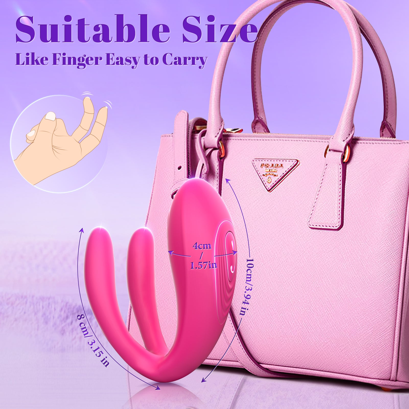 Wearable Remote Control Vibrator - BIG SHOCKED Adult Sex Toys for Women Couples Female Sex Toy G Spot Vibrater Clitoral Penis Vibrators with 10 Powerful Vibrating Dildo Sexual Pleasure Tools for Women