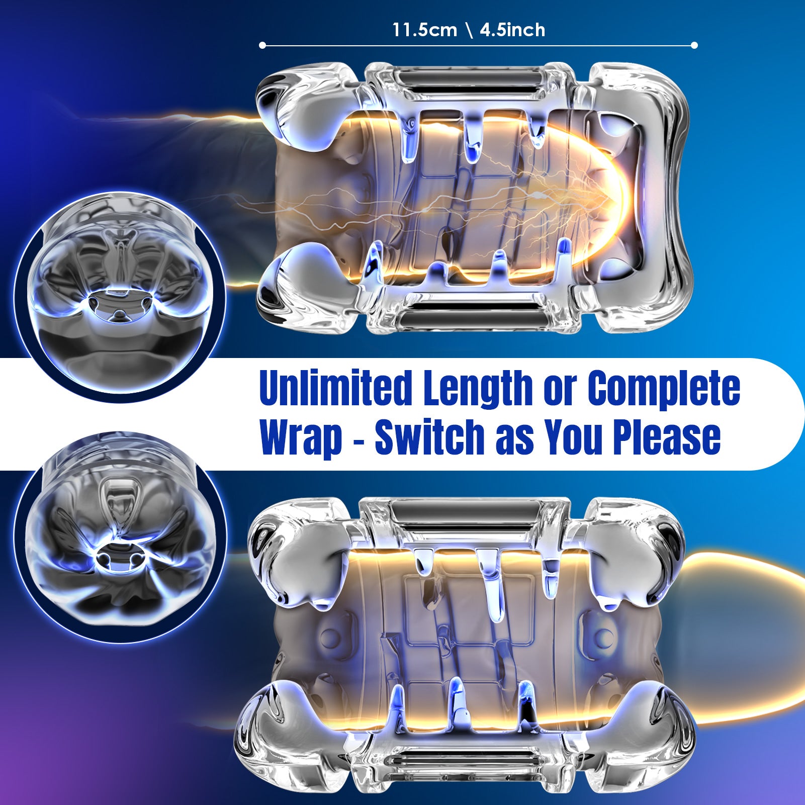 Male Masturbator Sex Toys for Men - EINSEO Pocket Pussy Adult Toys with 7.8in Adjustable Thrusting Length & 9 Speeds, LCD Male Sex Toy Hands Free Masturbators with 2 Sleeves & Phone Stand Male Stroker