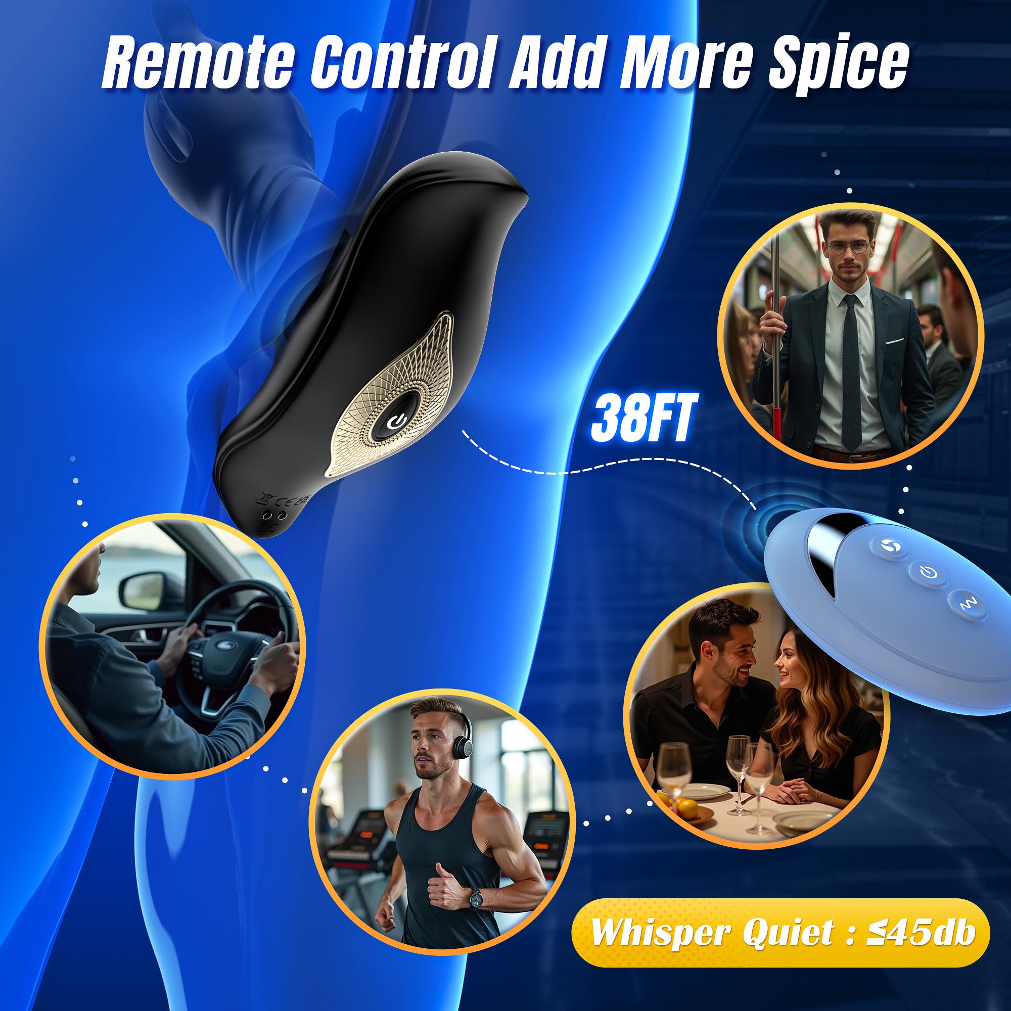 Prostate Massager Anal Toys, BEISAR Male Sex Toys for Men Sex Toy Anal Plug Adult Toys Anal with 9 Tension Shock Flapping Thrusting Vibrating Butt Plug Male Vibrator Dildo for men Remote Control Crops