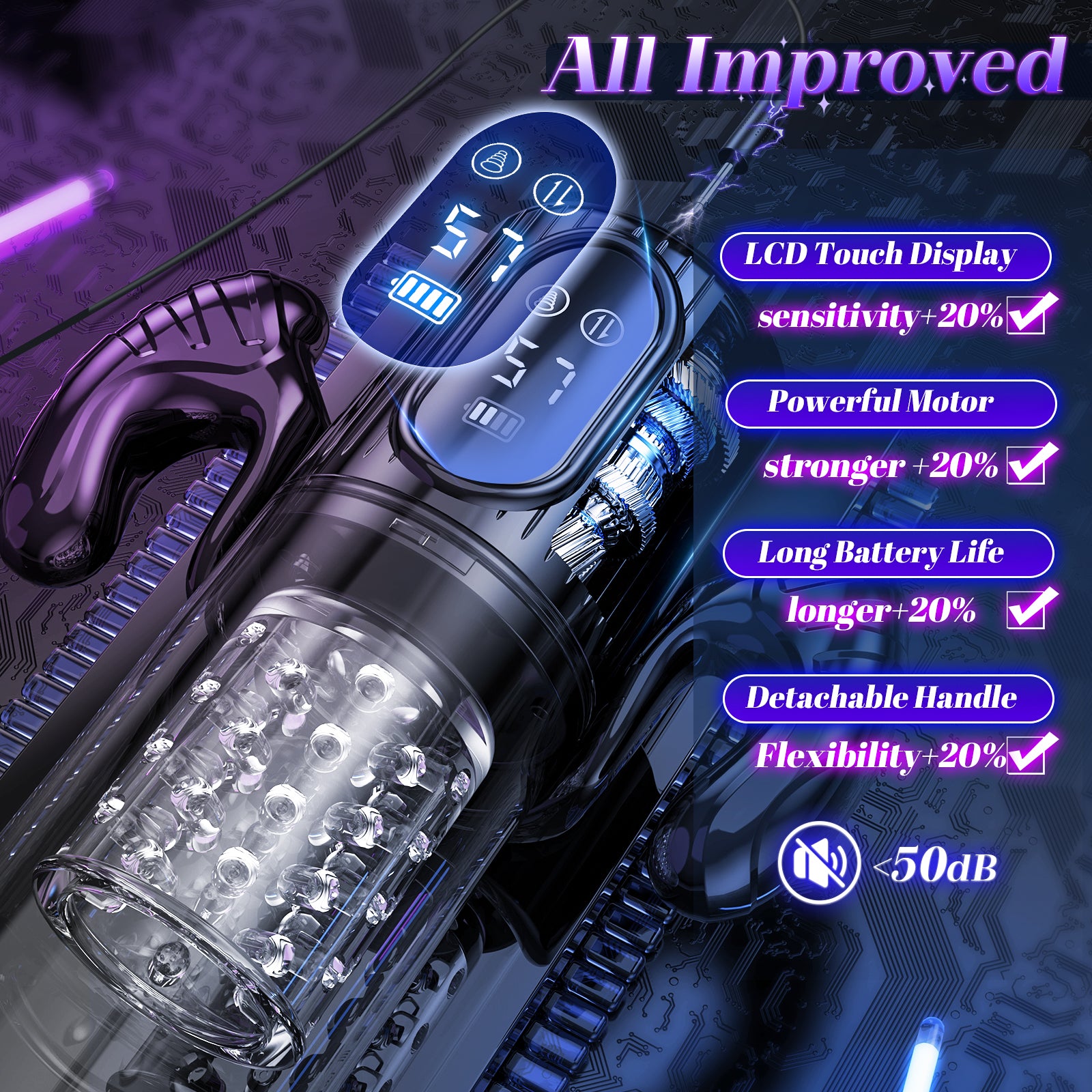 Male Masturbator Penis Pump Male Sex Toys for Men Sex Toy Adult Toys Pocket Pussies with 7 Thrusting 7 Rotating 5 Sucking Modes, Masturbation Stroker Pumps & Enlargers LCD with Handle APP Control