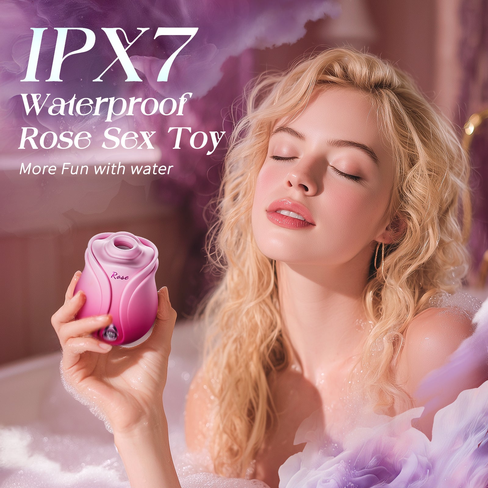 MOOLIGIRL Rose Sex Toy Sucking Vibrator - Womens Sex Toys Adult Toy with 10 Sucking & Vibrating Modes, APP Control Rose Toy Nipple Clit Sucker G Spot Vibrators, Adult Sex Toy Tool for Couples Female