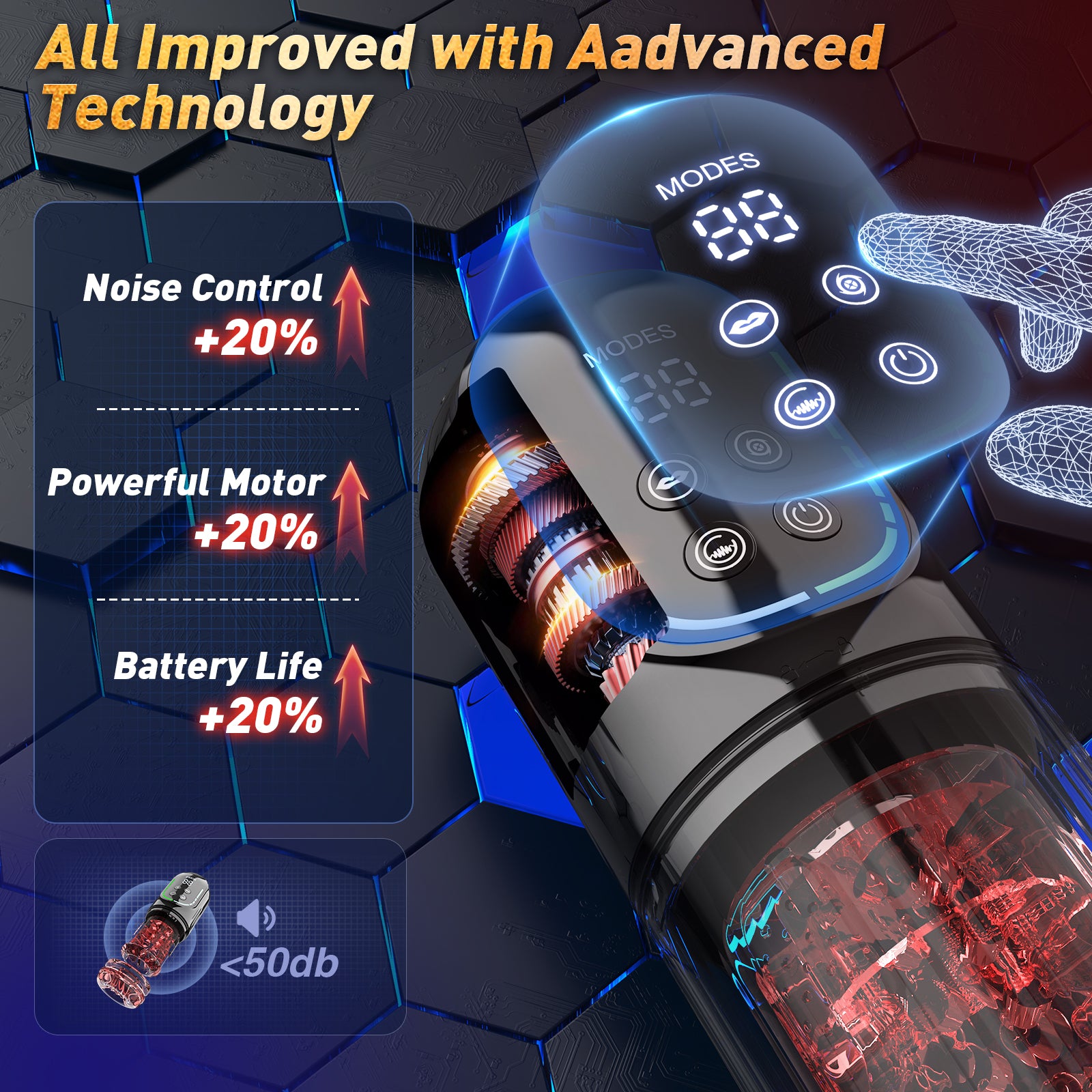 Male Masturbator Adult Toys, Penis Pump Male Sex Toys for Men Pocket Pussy 7 Thrusting Rotating Vibrating Sucking Licking Stroker LCD Sex Machine Games Adult Sex Toy with APP