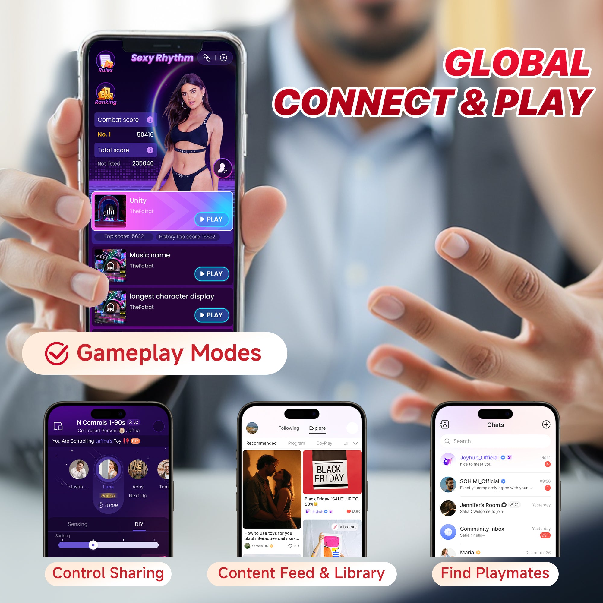 Male Maturbator Sex Toys For Men – baiwatt Waving Motion Male Sex Toy with Hollow Out Design, 10 Waving & Vibrating In 3 Motors for 360° Blowjob Stroker Vibrator, App Control Adult Sex Toy for Gay Men