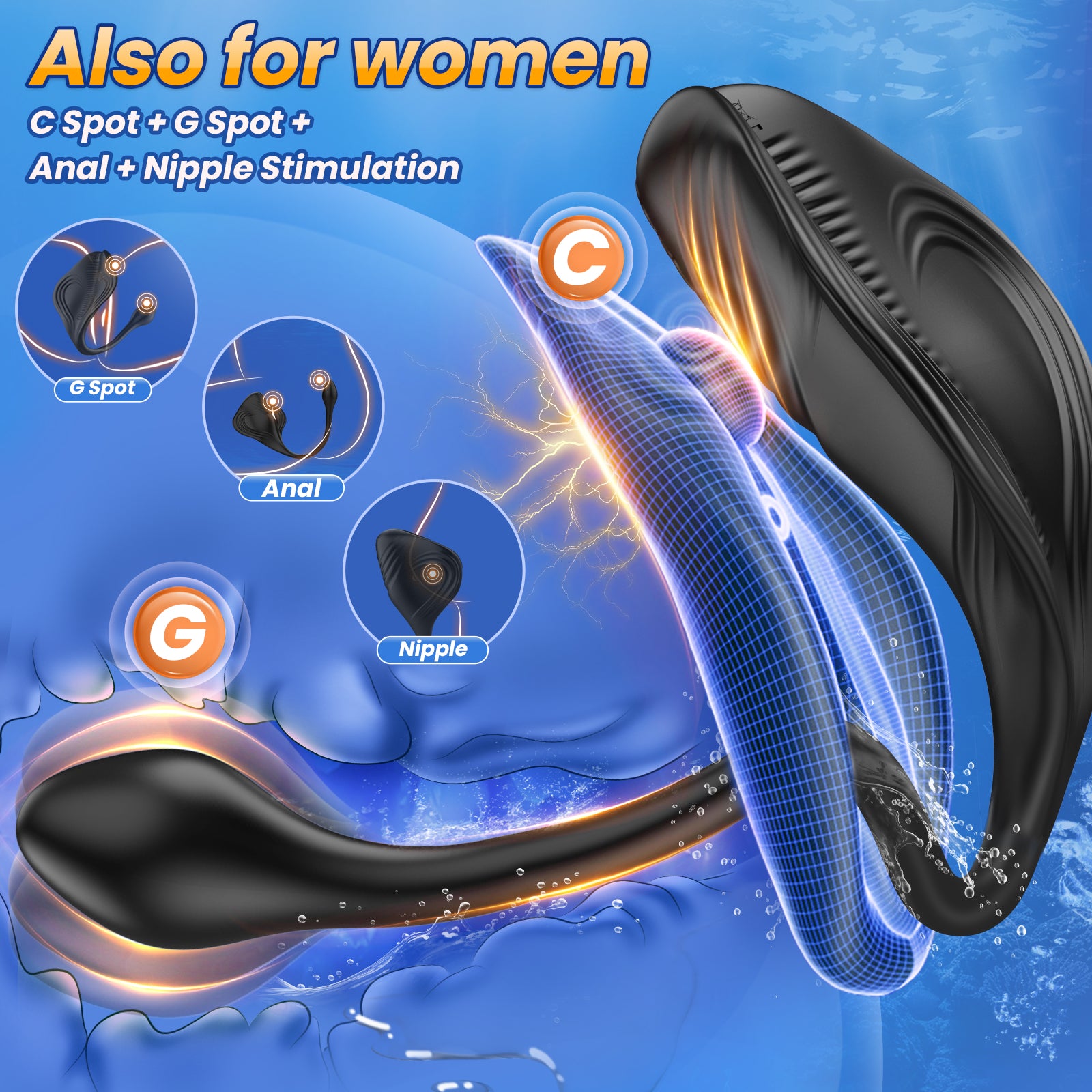 Prostate Massager Anal Plug Sex Toys - BEISAR Vibrating Butt Plug Male Sex Toys for Men Sex Toy Dual Motor 9+9 Vibrator Anal Dildo Beads Adult Toys Penis Training Sit Ride Perineum Clitoral Stimulator