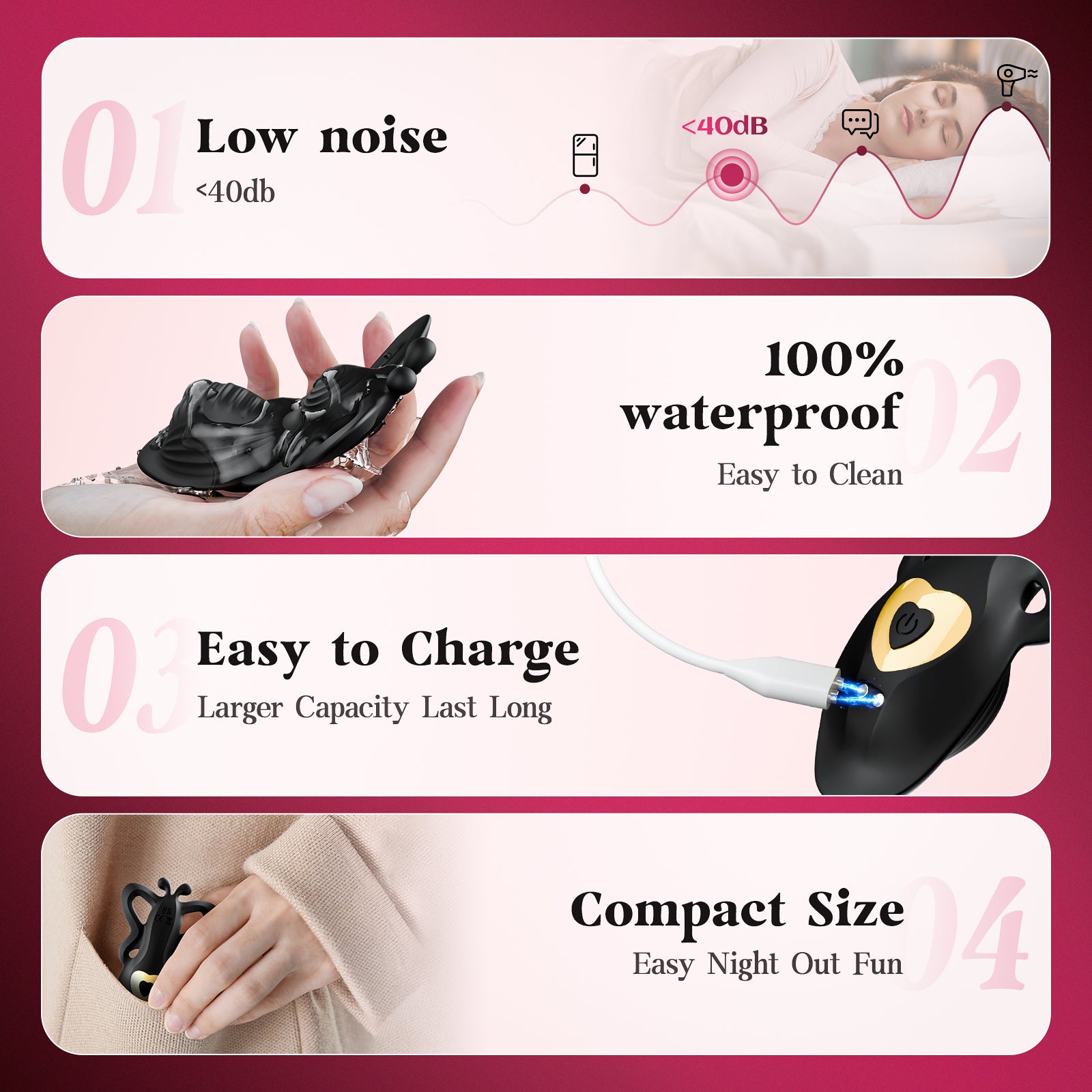 Wearable Vibrator with Remote - BIG SHOCKED Couples Sex Toys for Female Mini Panty Remote Control Vibrators Adult Toys Women Sex Toy for Clitoral Vibrators with Dual 9 Vibrating Modes Business