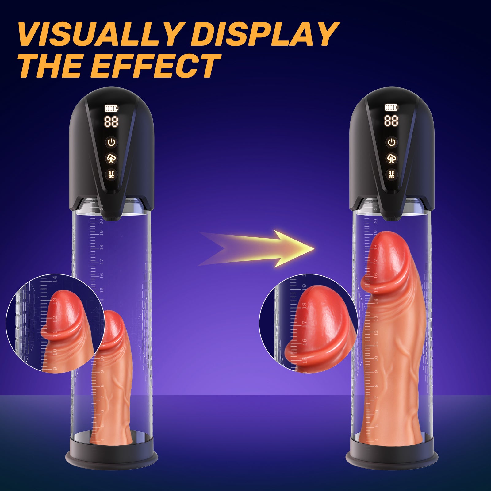 Sex Toys for Men Penis Pumps - Male Masturbator with Automatic Electric Sucking Enlargement- Vibration & Suction Pocket Pussy Stroker with Rose Inner Sleeve,Cafatop Penis Extender Oral Sex Toys