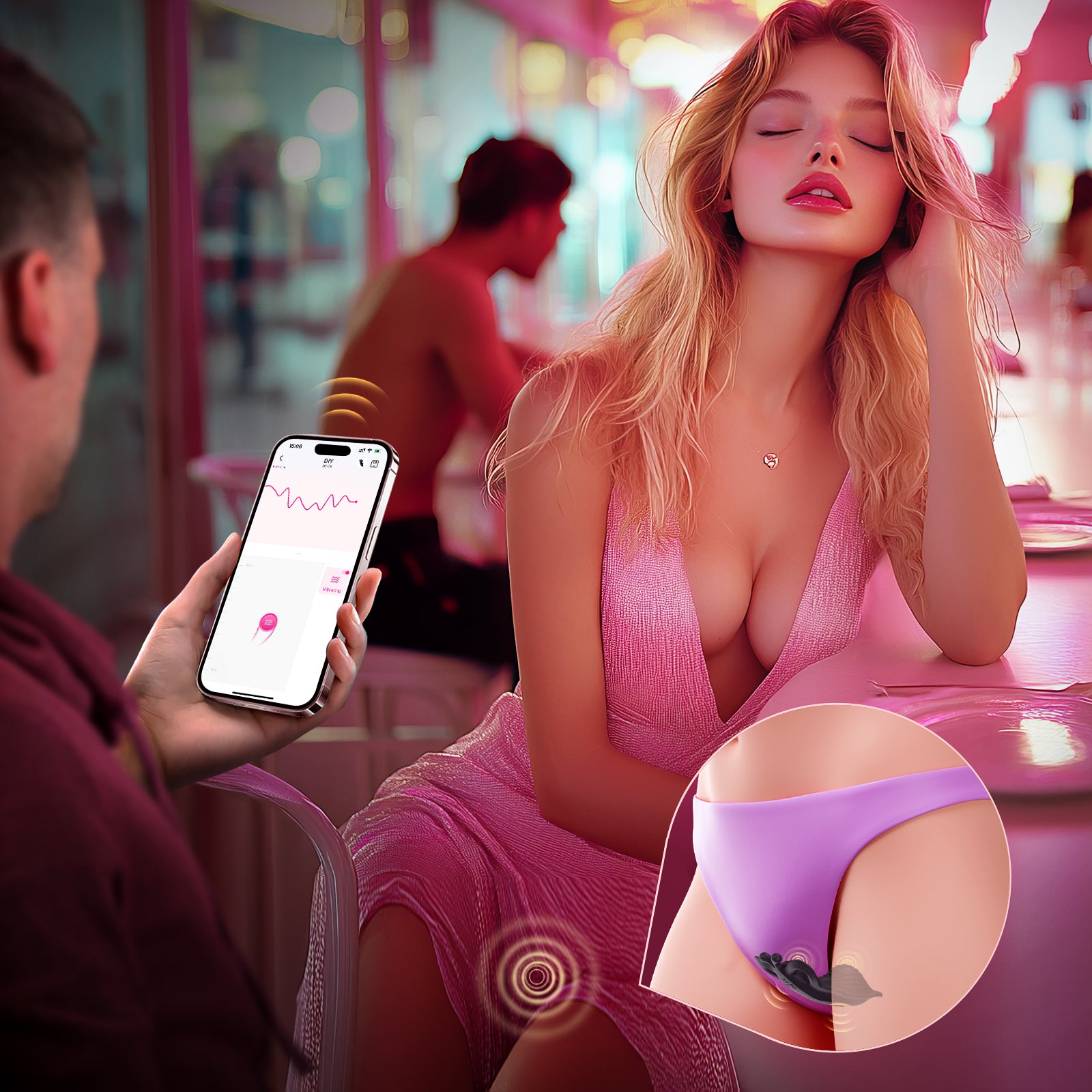 Wearable Vibrator with Remote - BIG SHOCKED Couples Sex Toys for Female Mini Panty Remote Control Vibrators Adult Toys Women Sex Toy for Clitoral Vibrators with Dual 9 Vibrating Modes Business