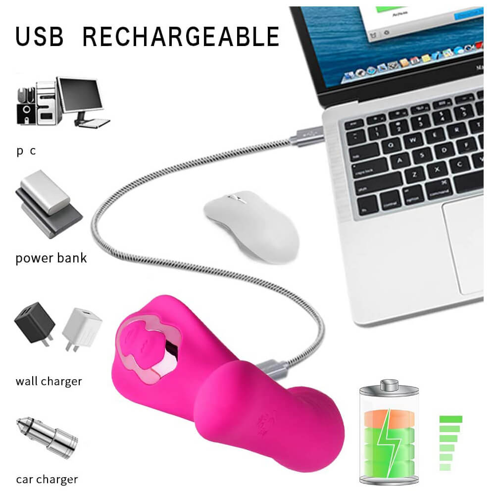 2 IN 1 Sucking Vibrator with Dildo