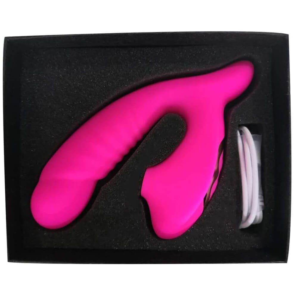 2 IN 1 Sucking Vibrator with Dildo