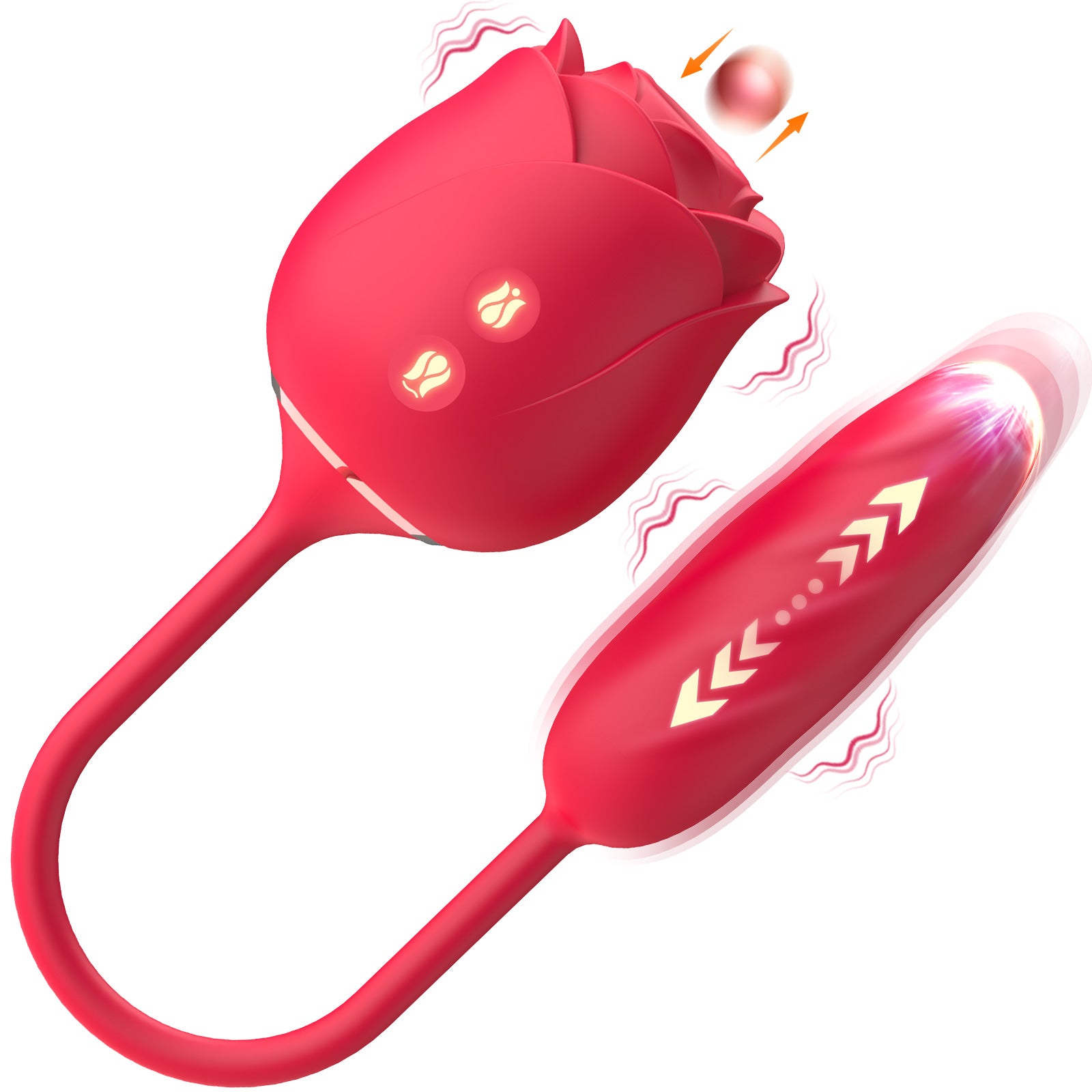 Rose Sex Stimulator for Women with 9 Tapping--Fiona