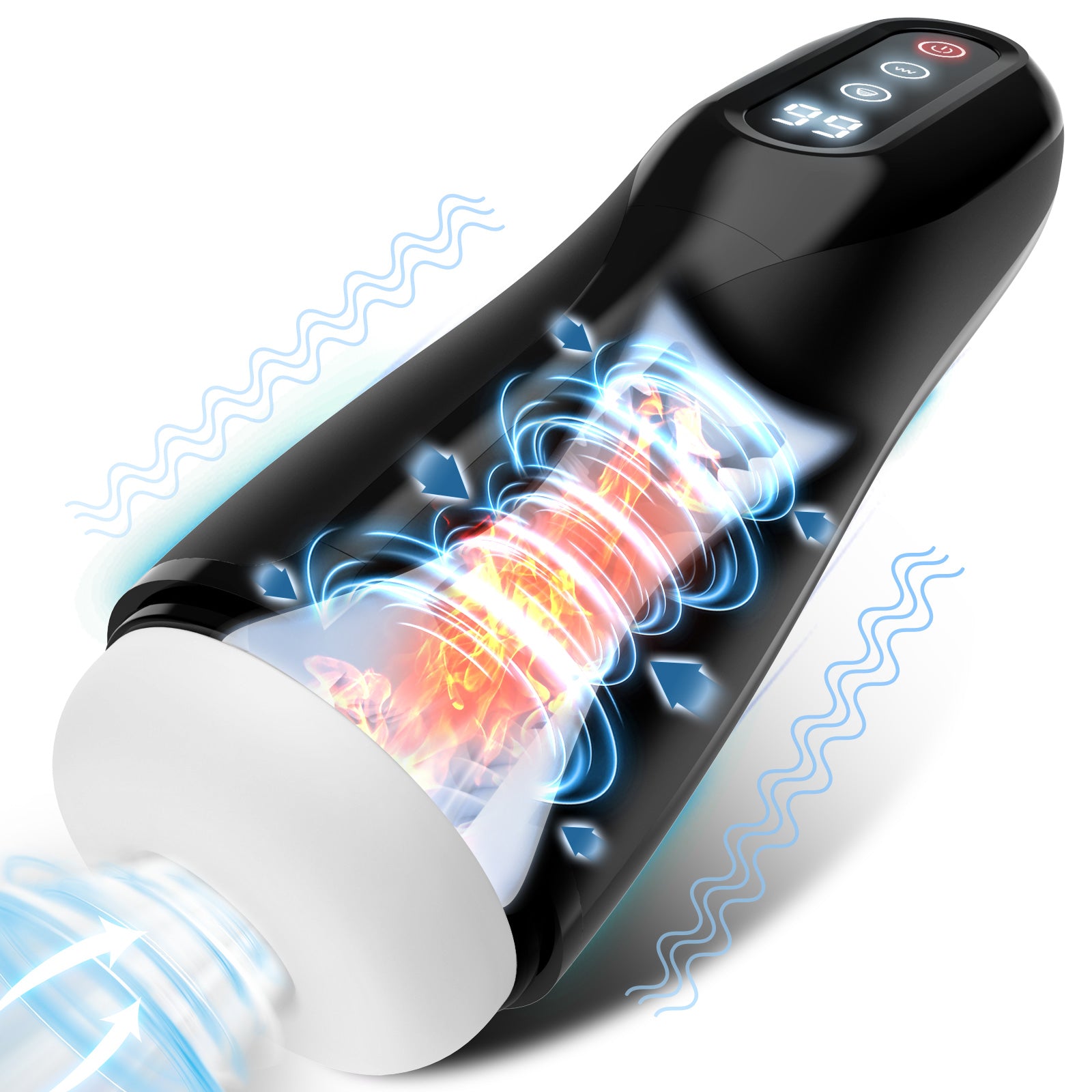 Automatic Male Masturbator with 9 Suction & Vibration & Heating -Bert