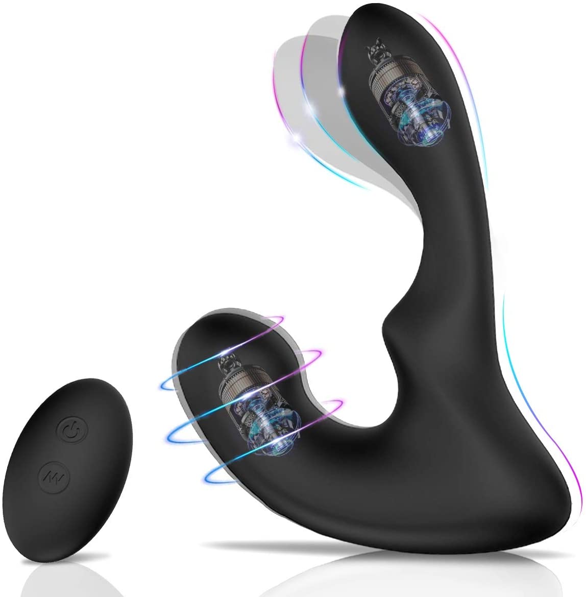 Motion Vibrating Prostate Massager with 9 Speeds Remote Controlled