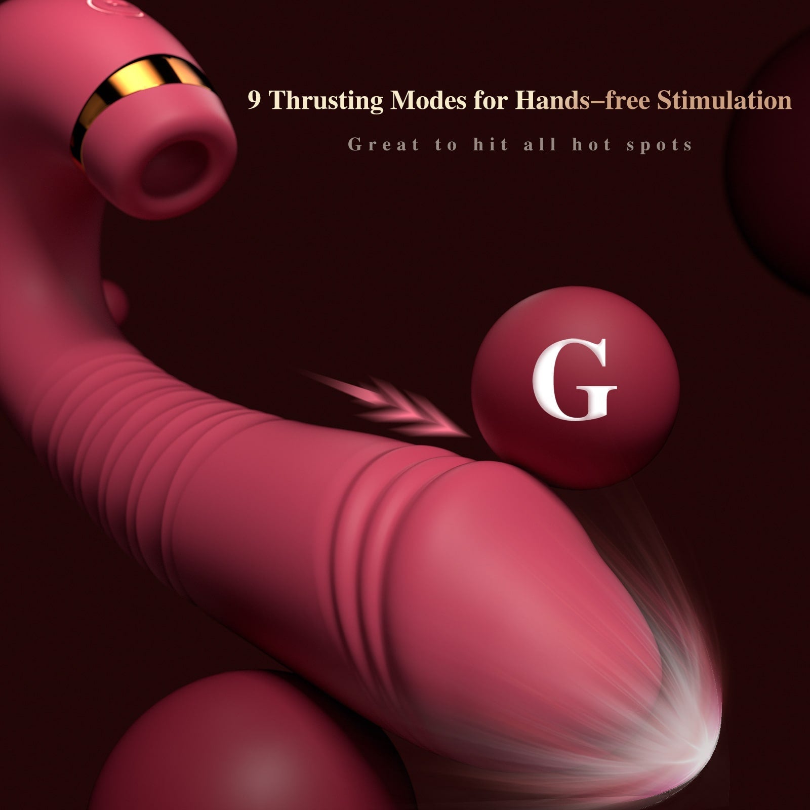Air Pulsing Vibrator for Women Hands Free Stimulator - Andor