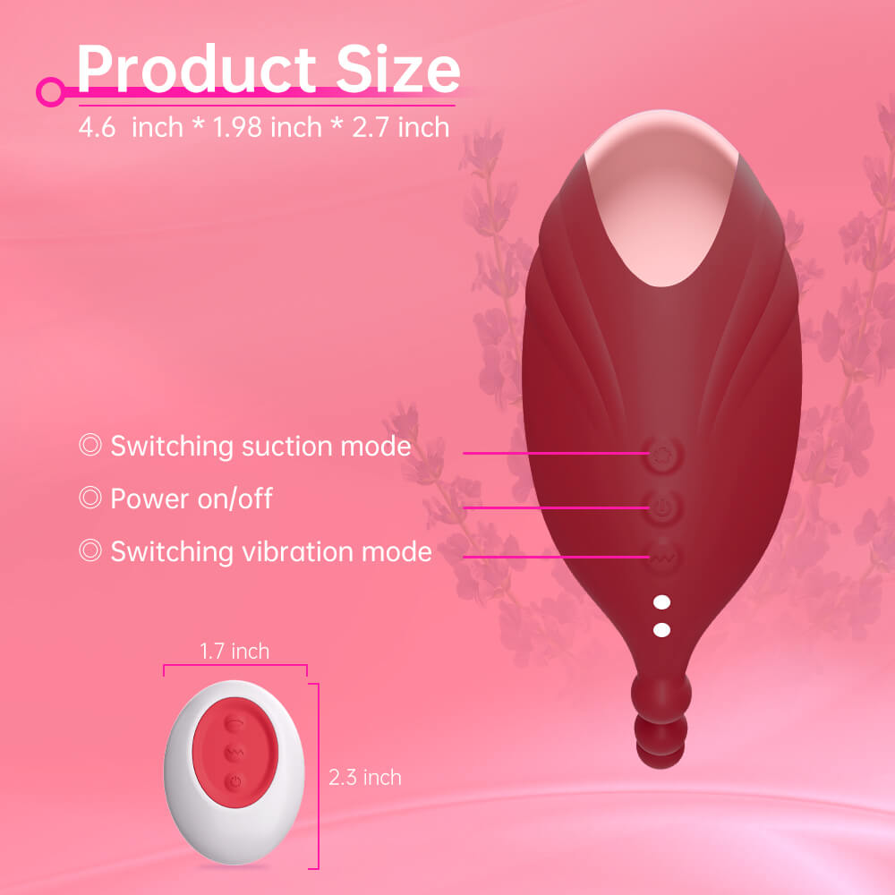 Sucking Vibrator with 10 Vibrations &10 Suctions