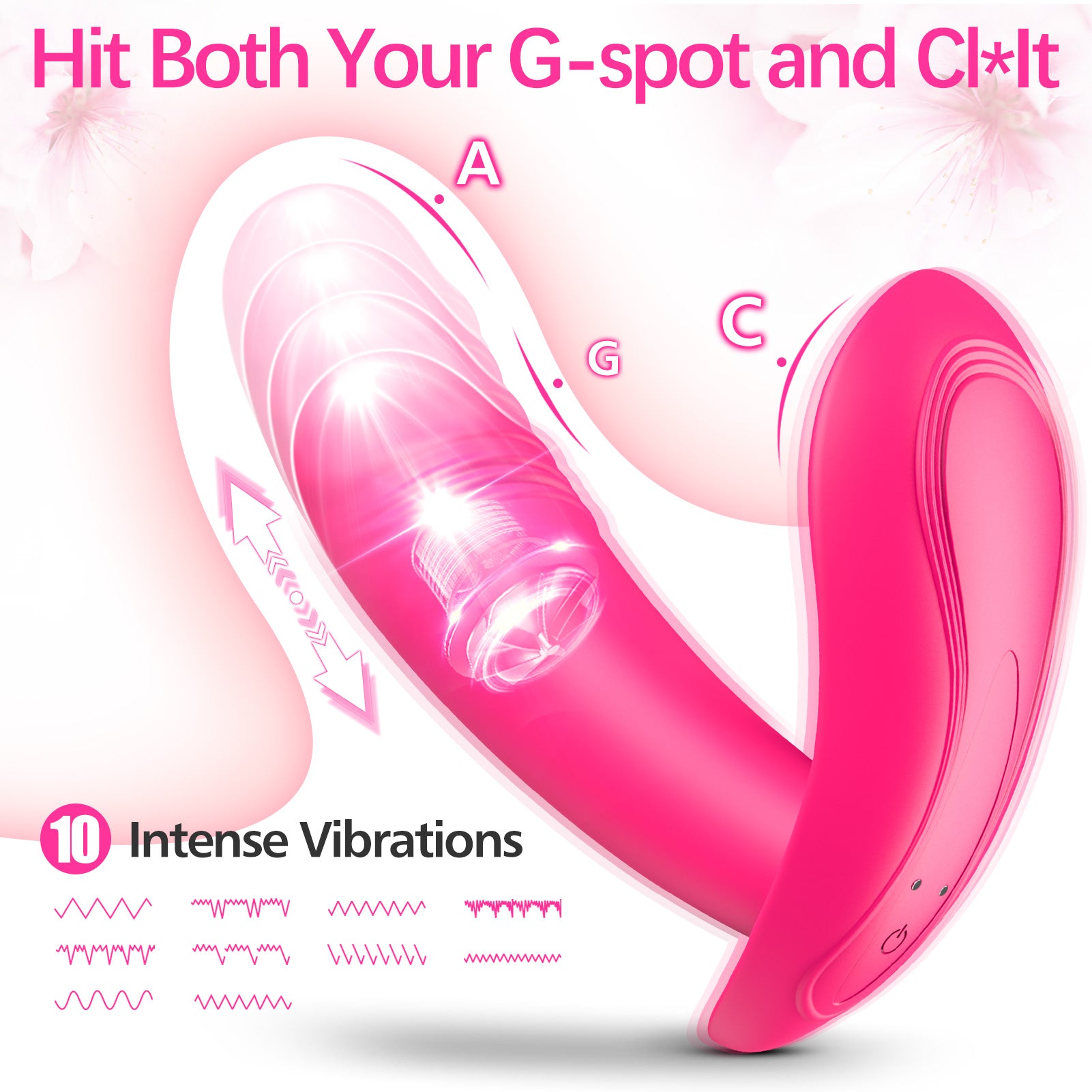 10 Powerful Pulsating Vibrator with Wearable Vibrating Panties-Jesse