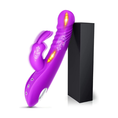 3 Powerful Thrusting Speeds  11 Vibration Modes Rabbit Vibrator - Nina