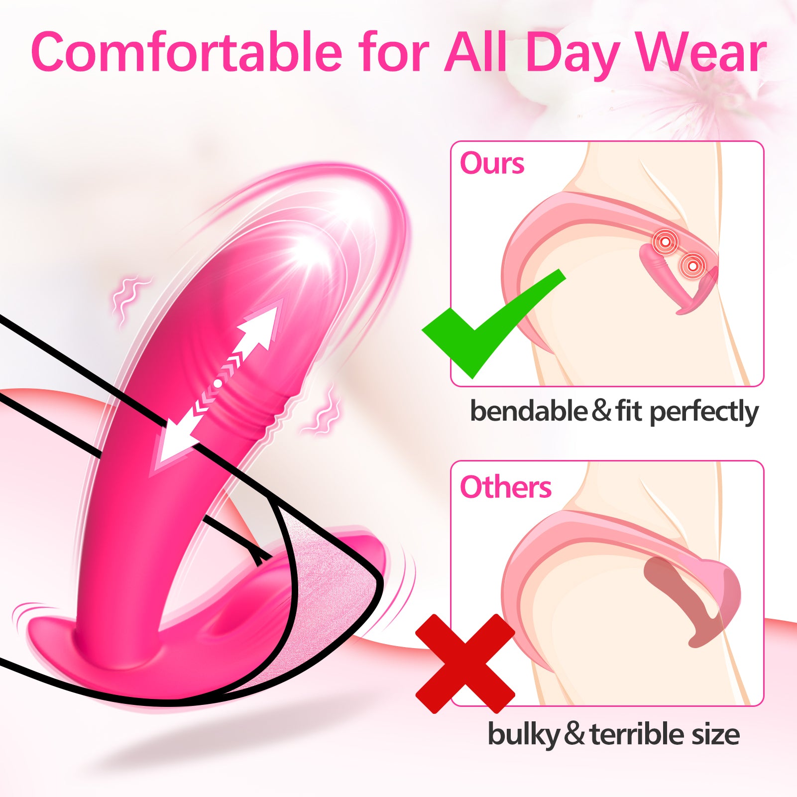 10 Powerful Pulsating Vibrator with Wearable Vibrating Panties-Jesse