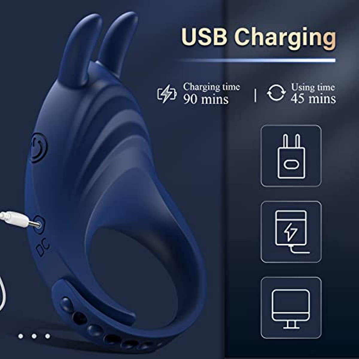 Vibrating Cock Ring Penis Rings - Archie