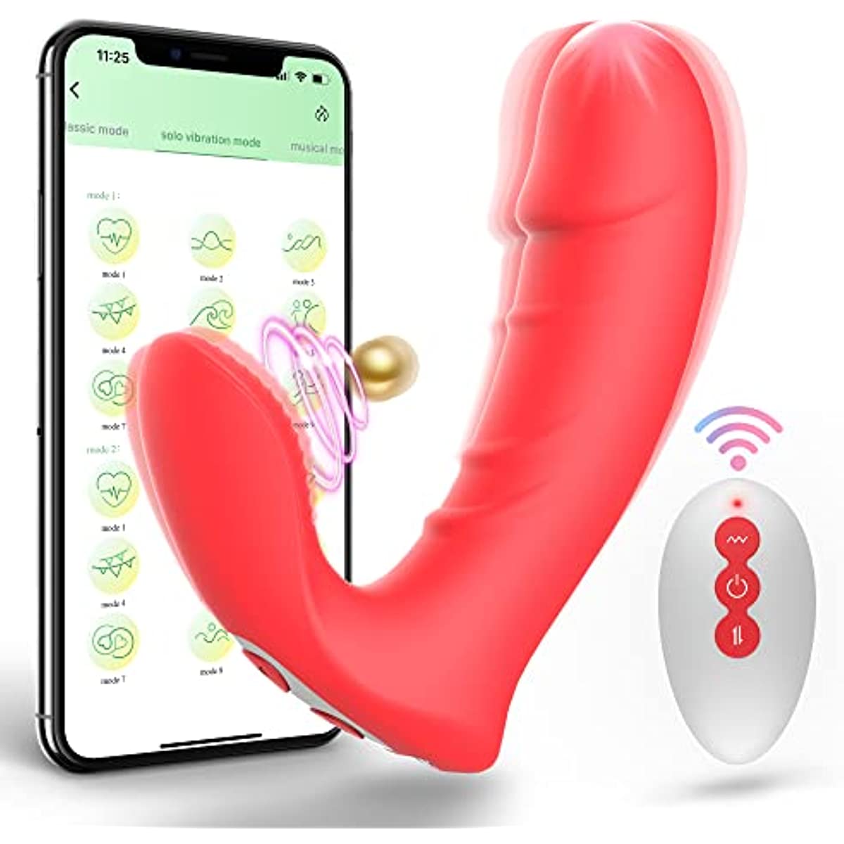 APP Remote Control Wearable Dildo G Spot Vibrators Adult Toys - Ronnie